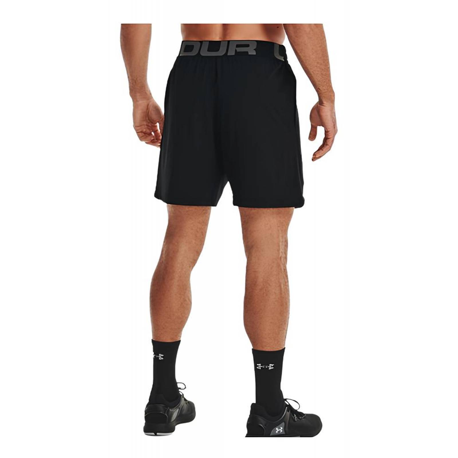 Short Under Armour De Hombre Elevated Woven 2.0 1362289 001 Negro