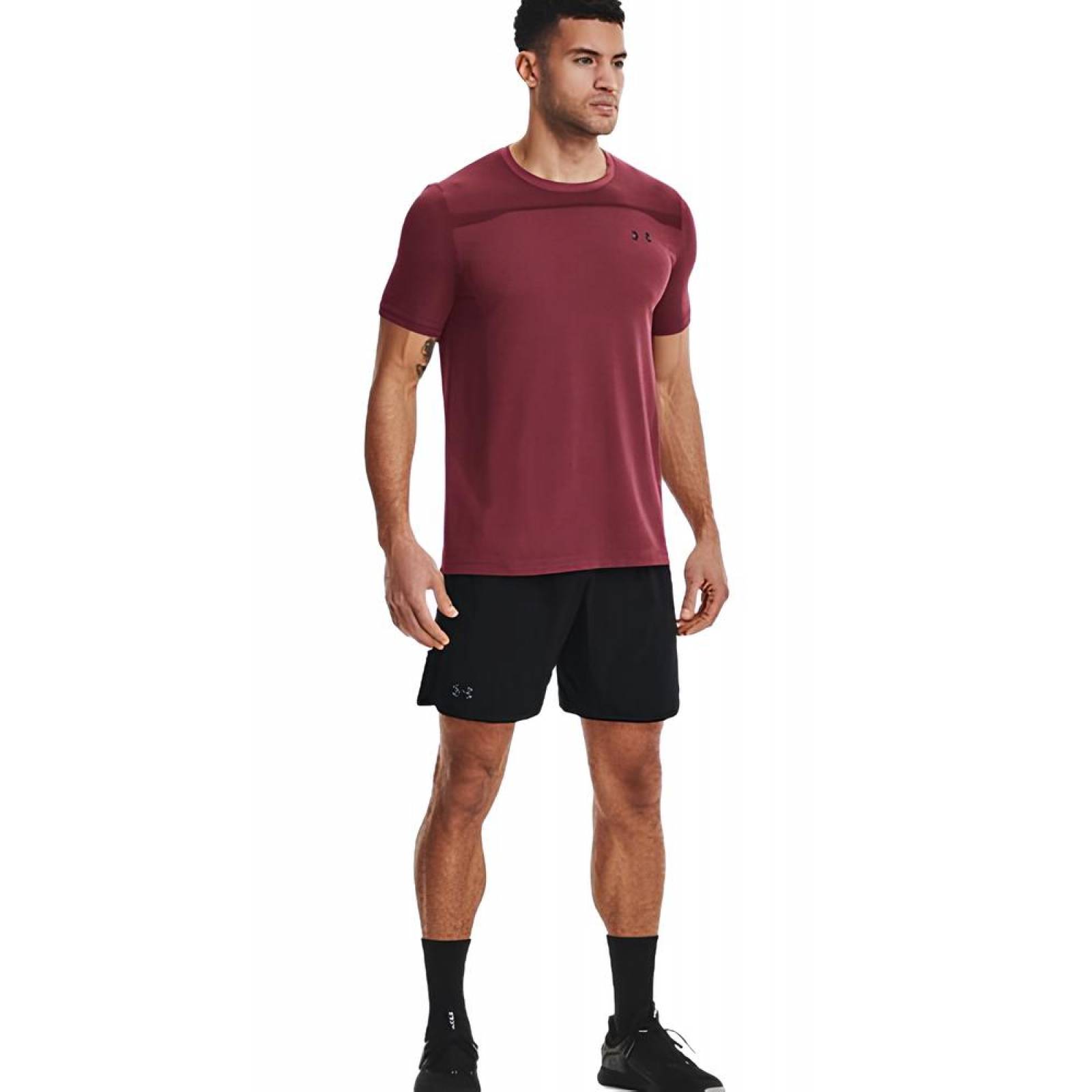 Short Under Armour De Hombre Elevated Woven 2.0 1362289 001 Negro