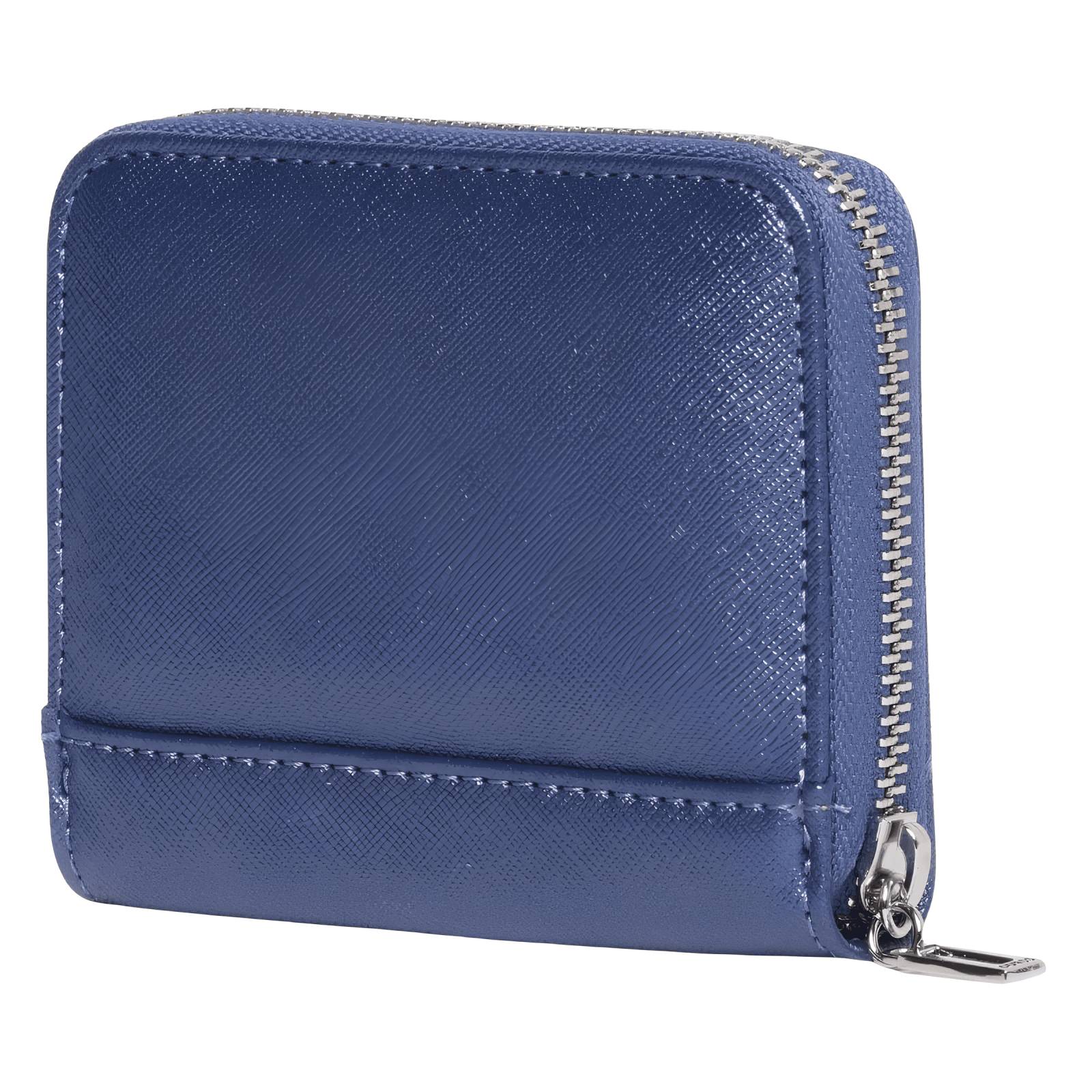 Cartera Guess Para Mujer Sf826355 Azul Metálico Casual.