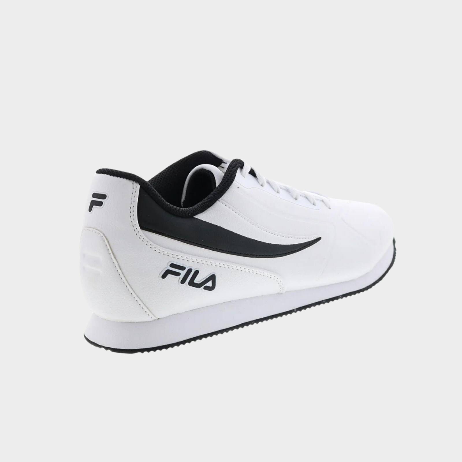 Tenis Fila De Mujer Volari 5dm00008 120 Blanco Negro Casual.