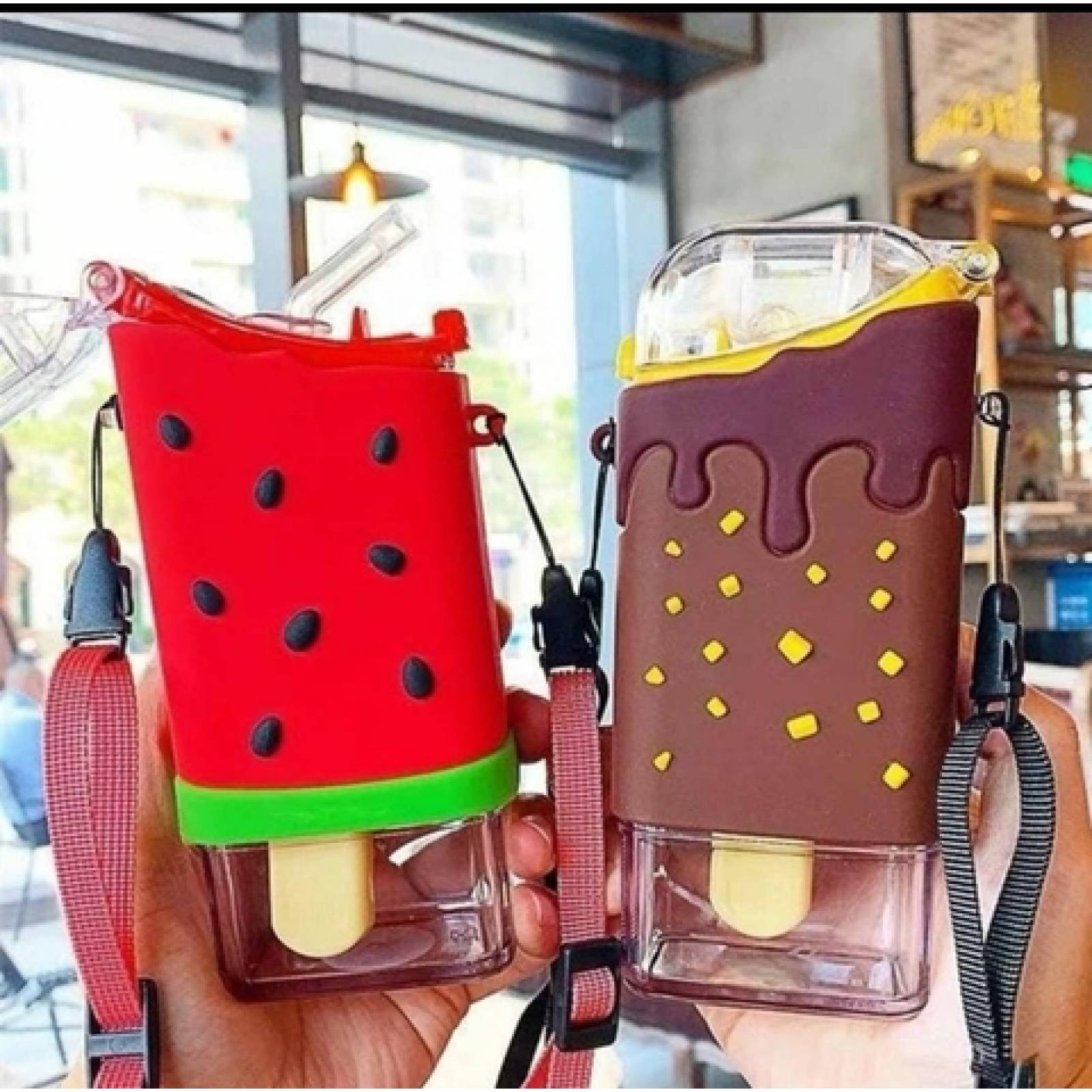 Botella de agua en forma de Paleta Kawaii