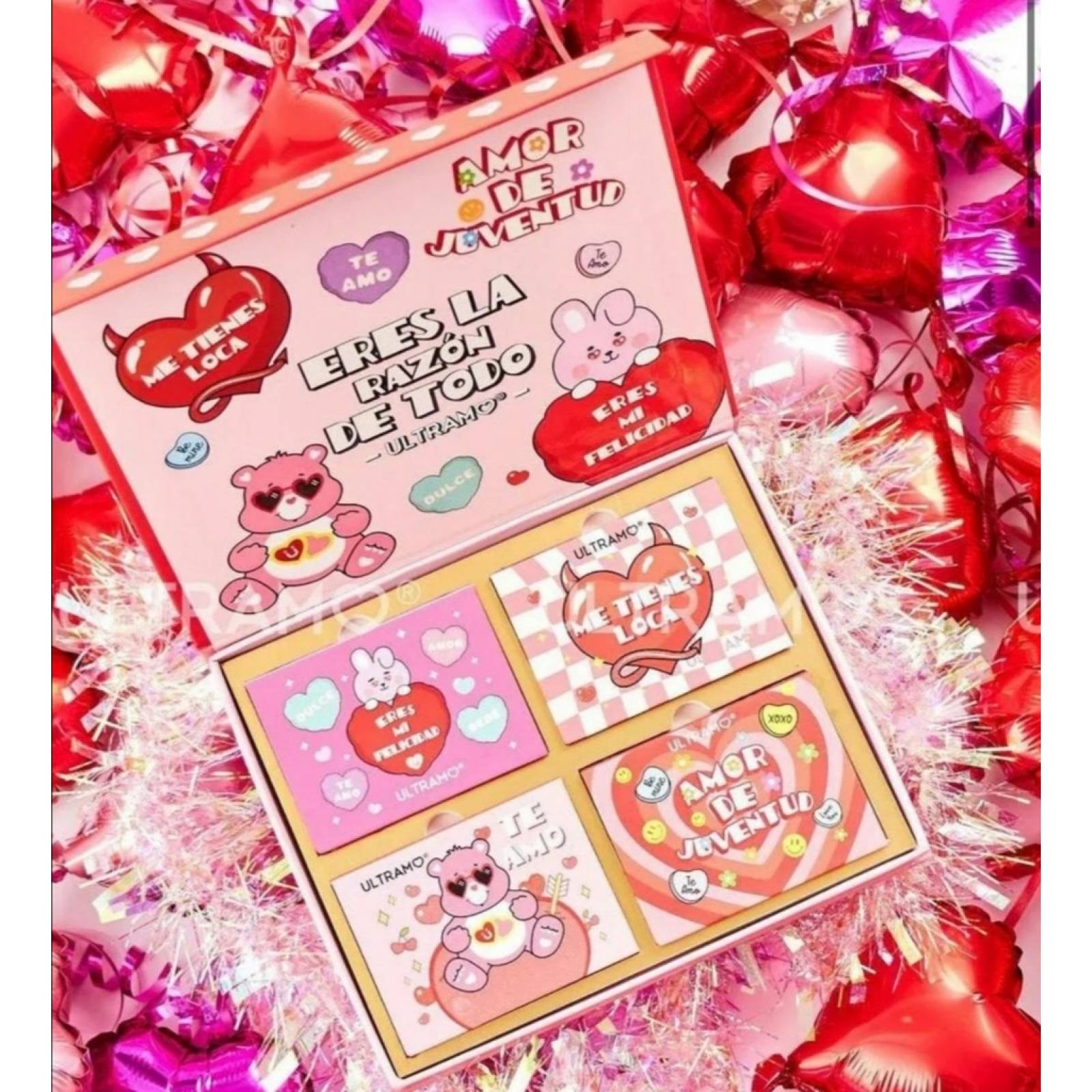 Estuche De 4 Paletas De Sombra Ositos Cariñositos