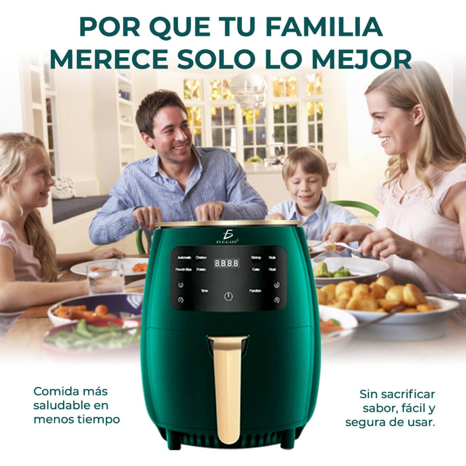 Freidora De Aire Multifunción Para Alimentos 4.5 L
