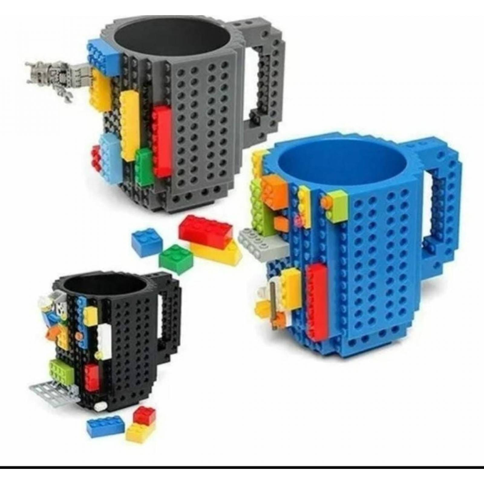 Taza de bloques tipo Lego