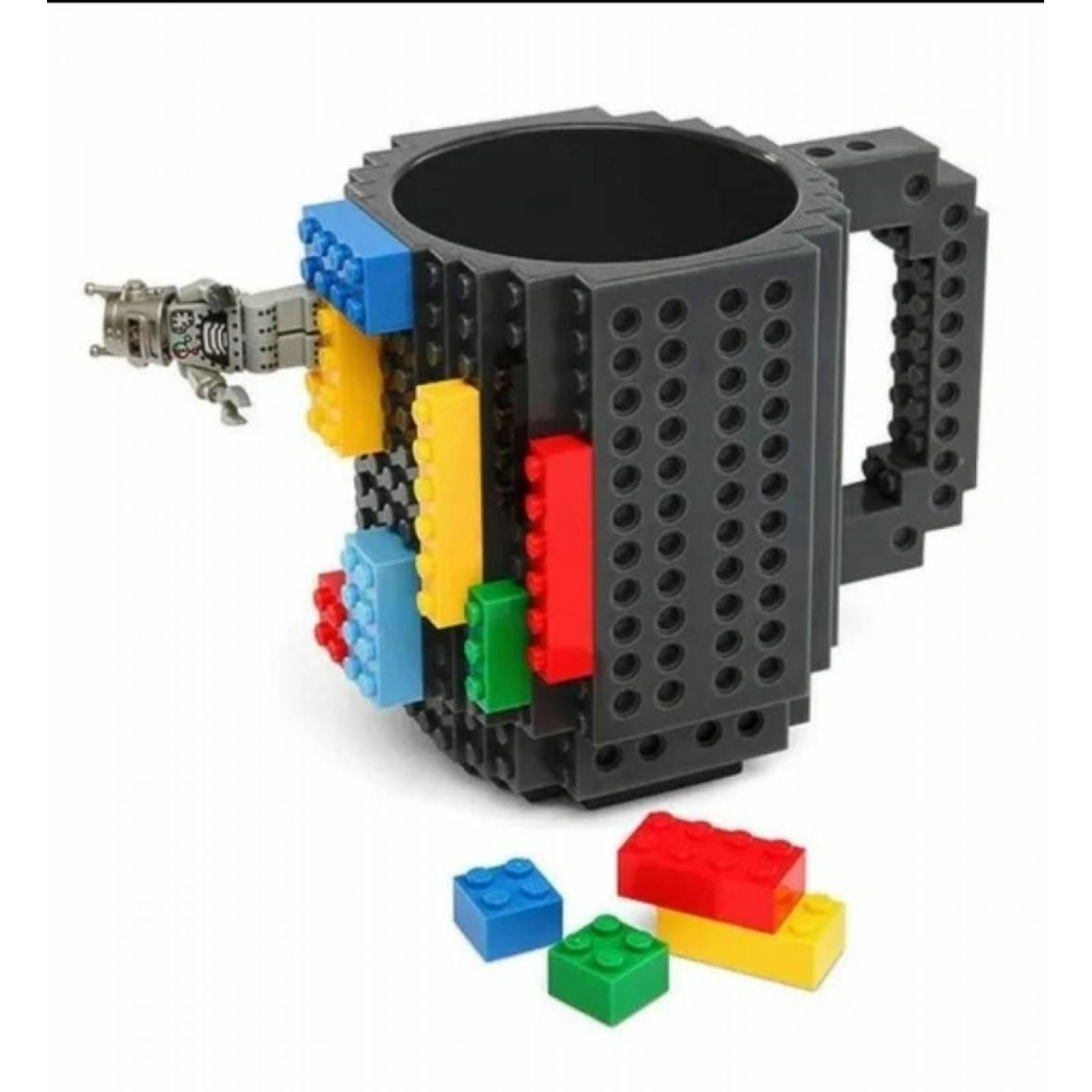 Taza de bloques tipo Lego