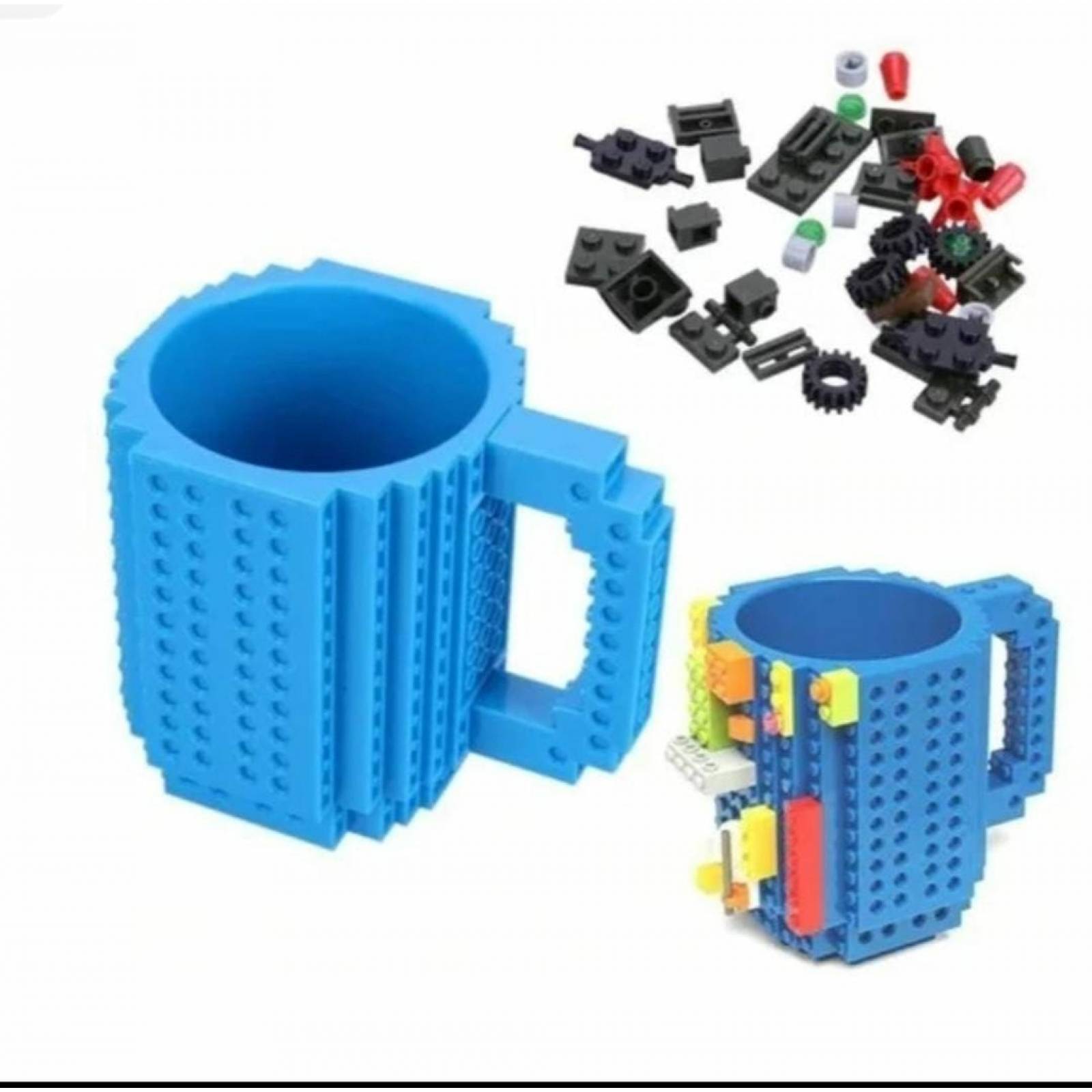 Taza de bloques tipo Lego