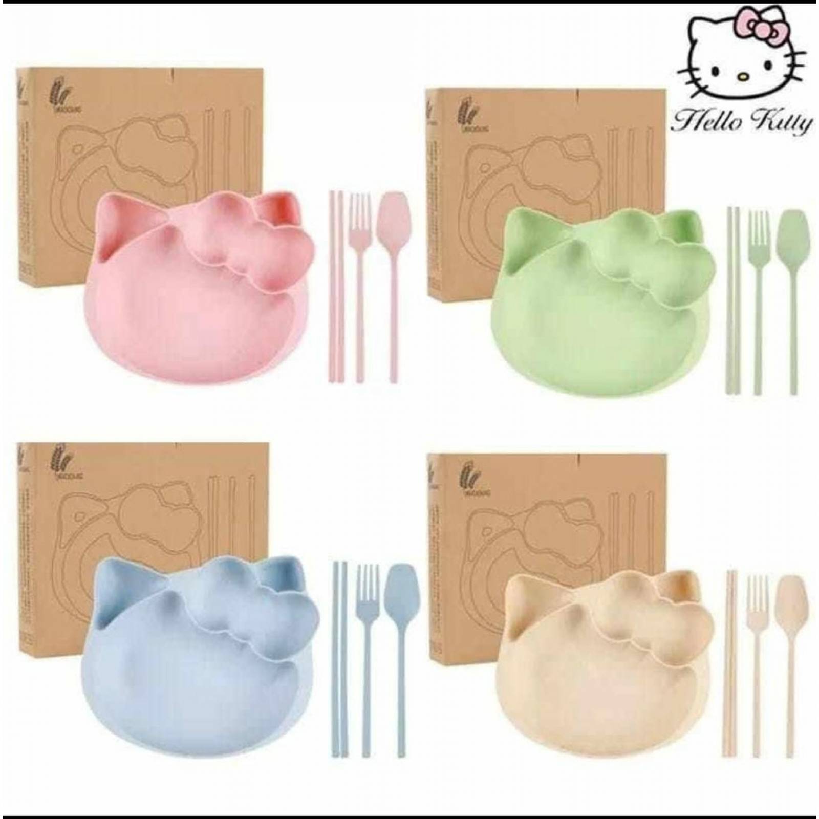 3 sets de Plato Hello Kitty