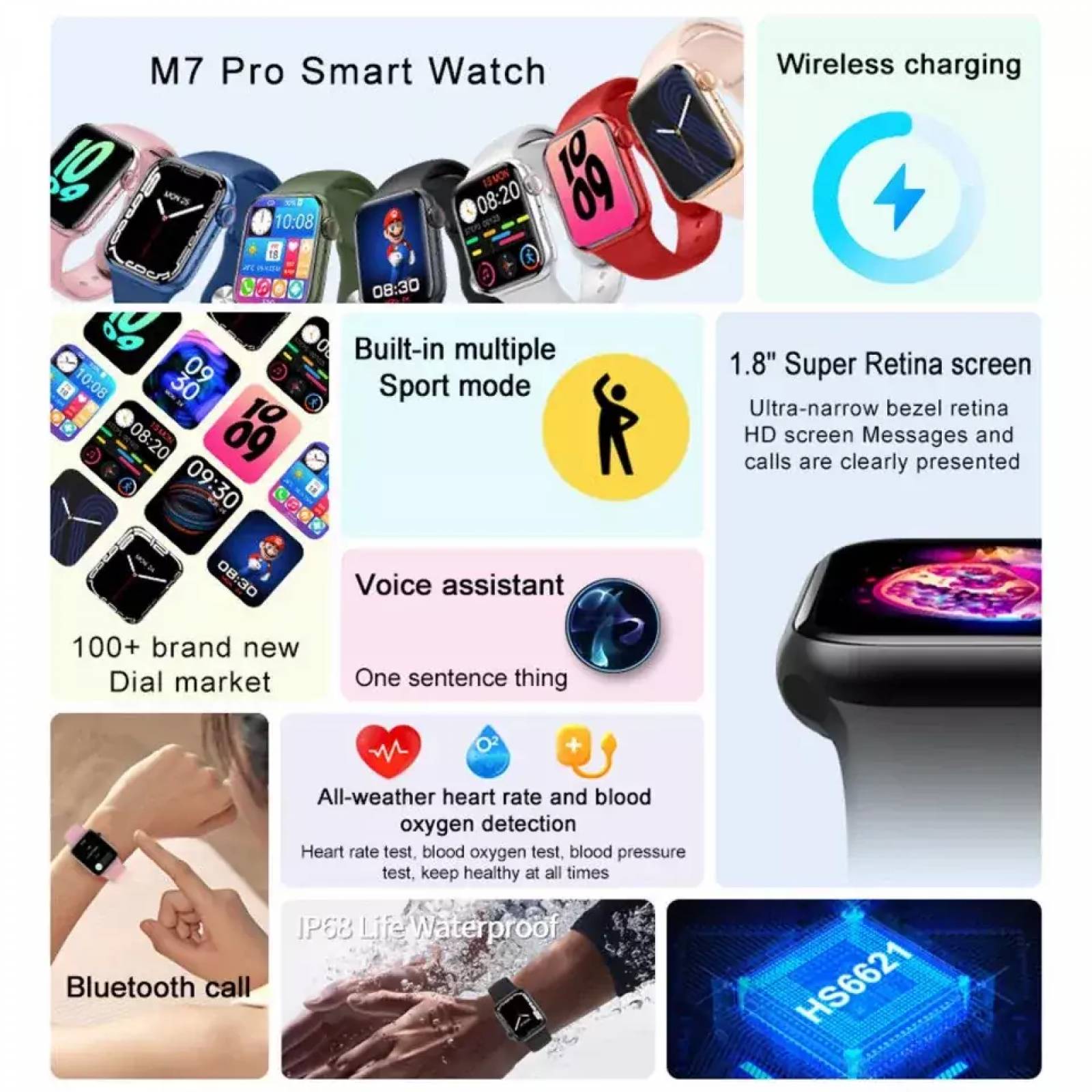Smartwatch M7 Pro Serie 7
