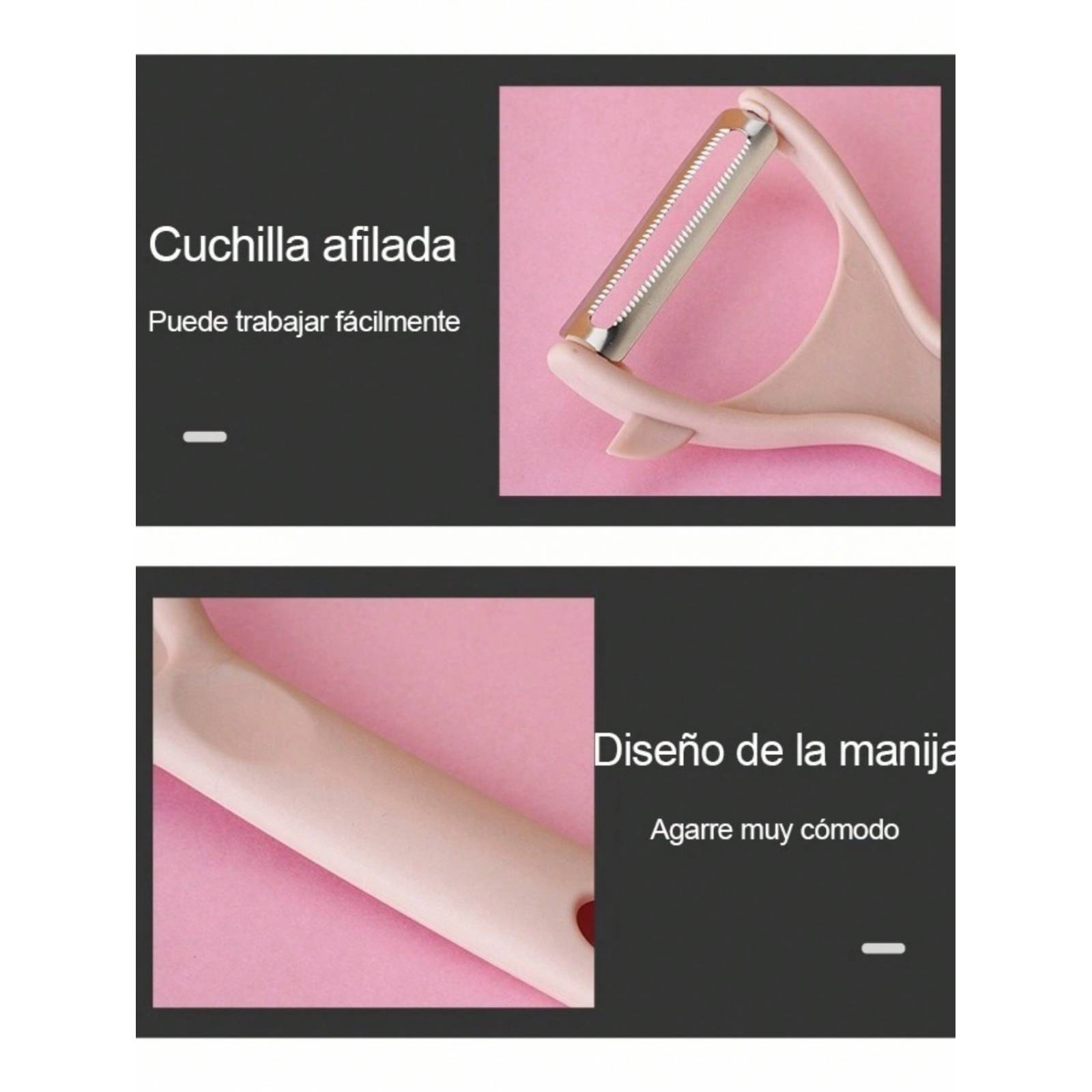 Juego De Cuchillos Cocina Acero Inoxidable Y Pelado 5 Piezas