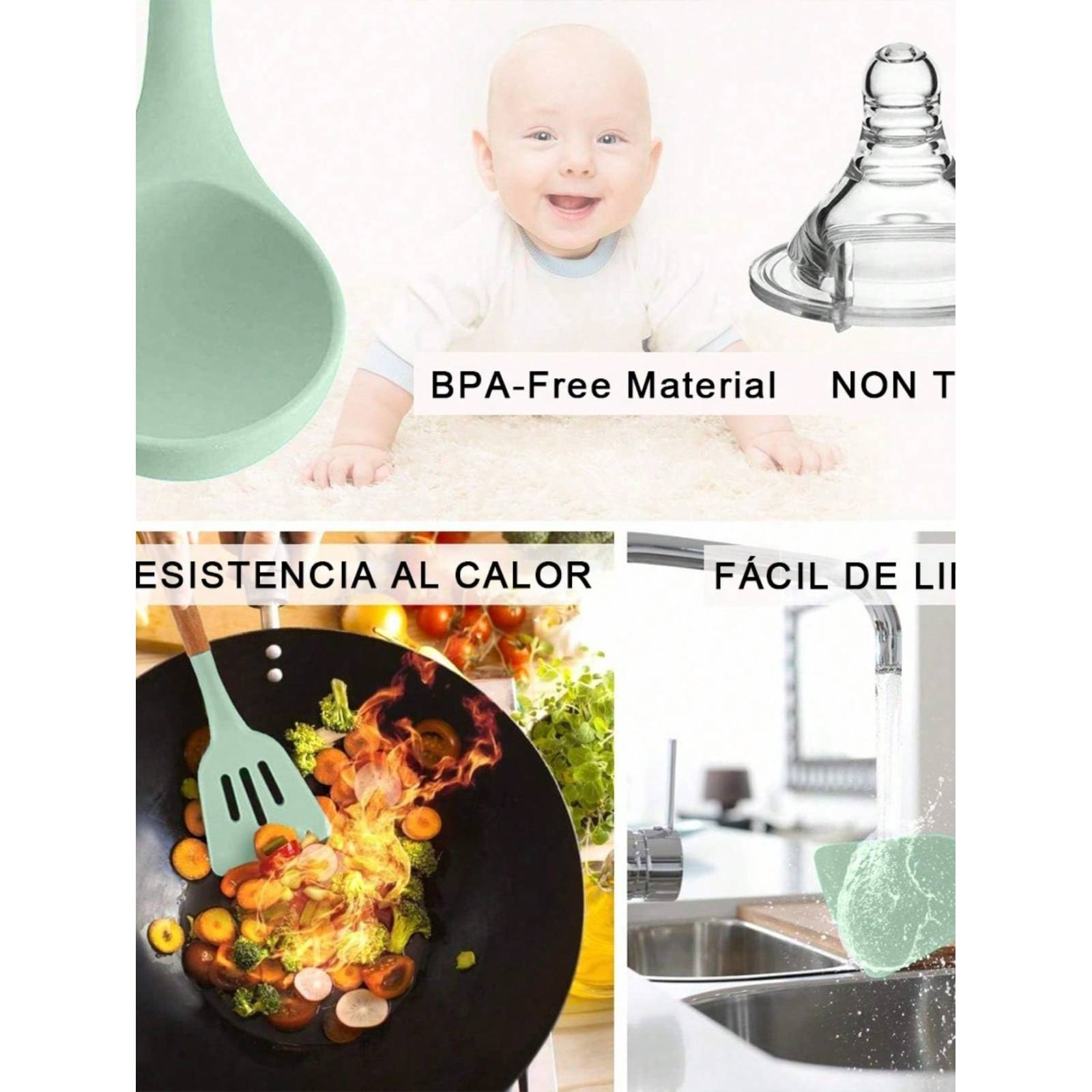 Utensilios De Cocina De Silicona Para Cocina 13 Pzs