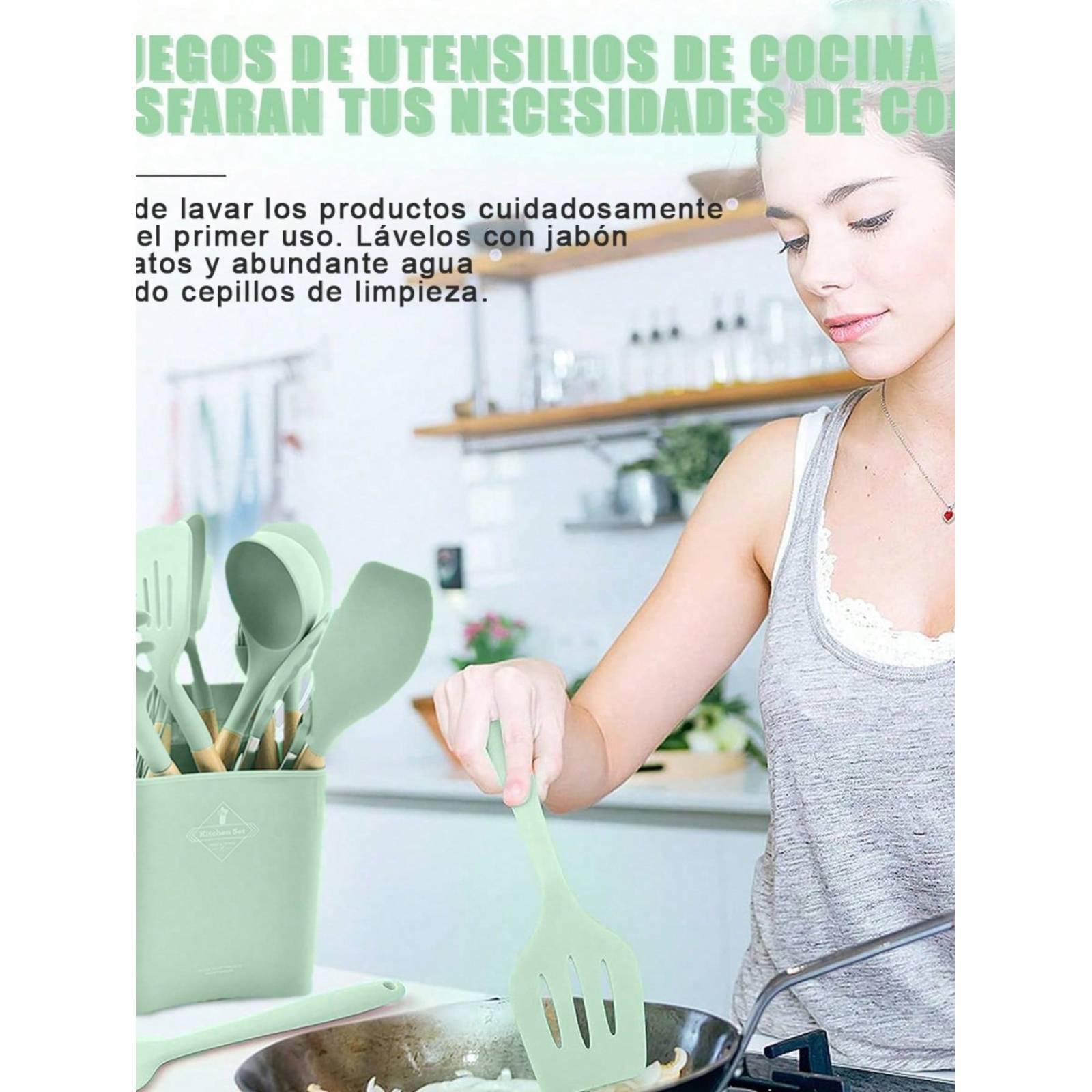 Utensilios De Cocina De Silicona Para Cocina 13 Pzs