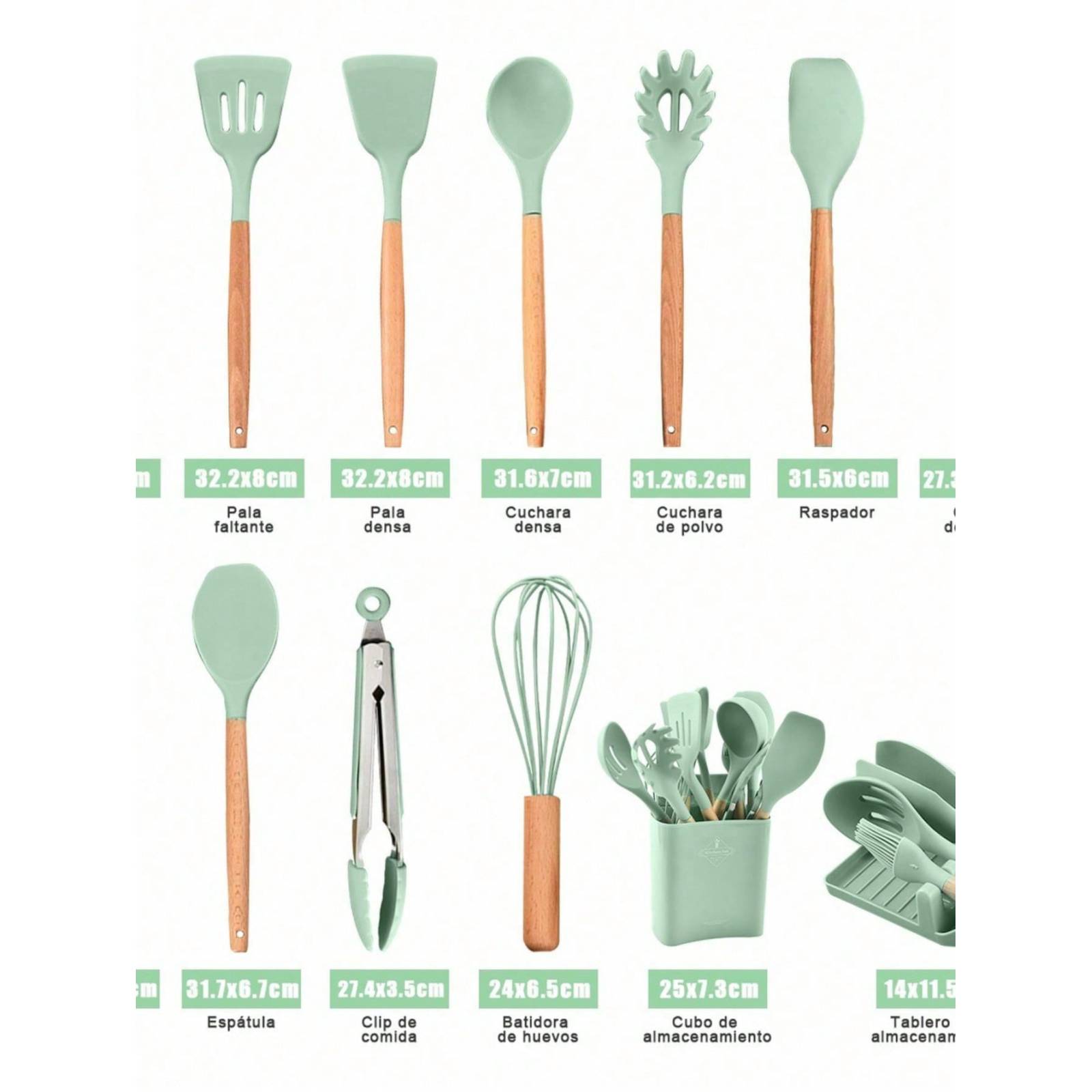 Utensilios De Cocina De Silicona Para Cocina 13 Pzs