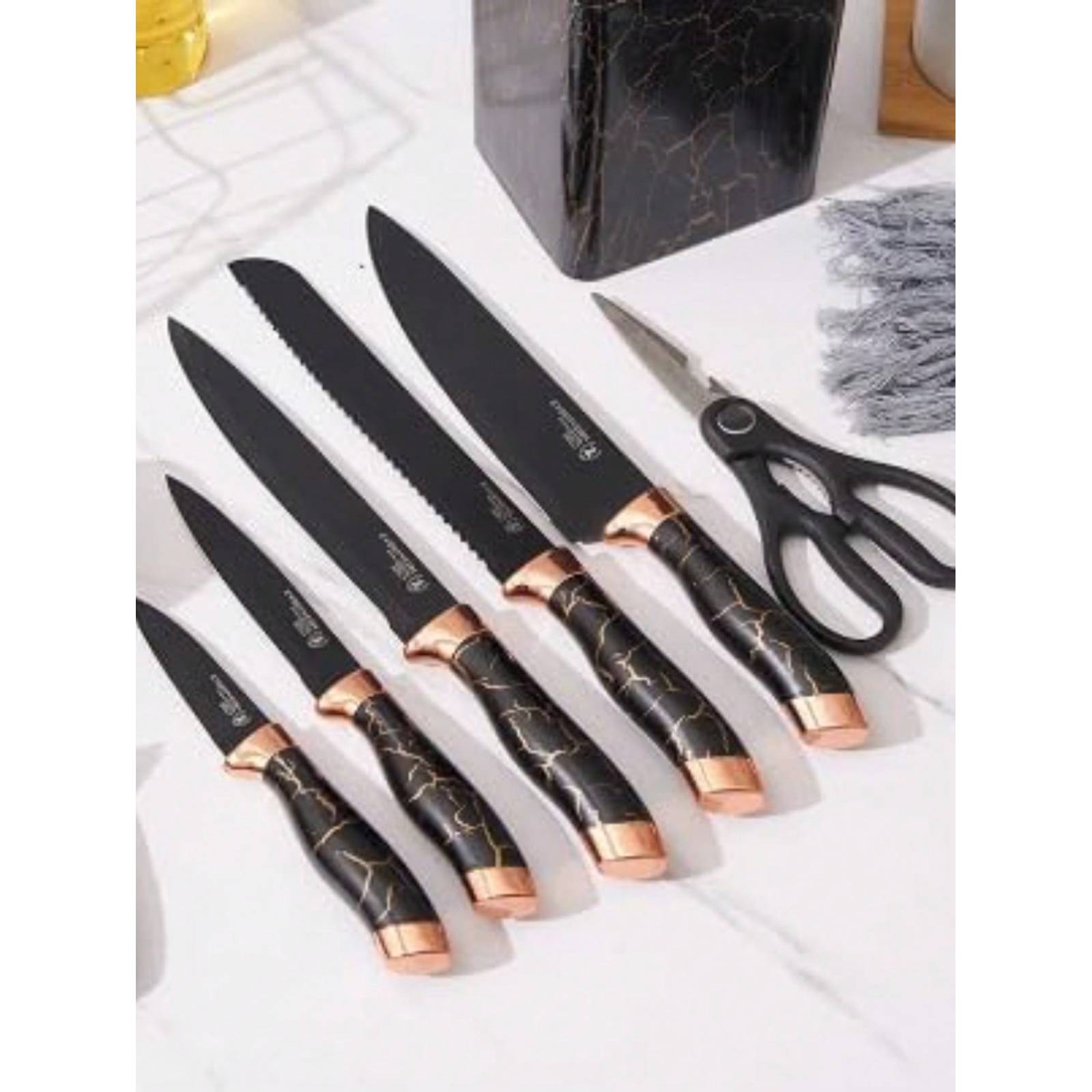 Juego de cuchillos de cocina de acero inoxidable para Chef.