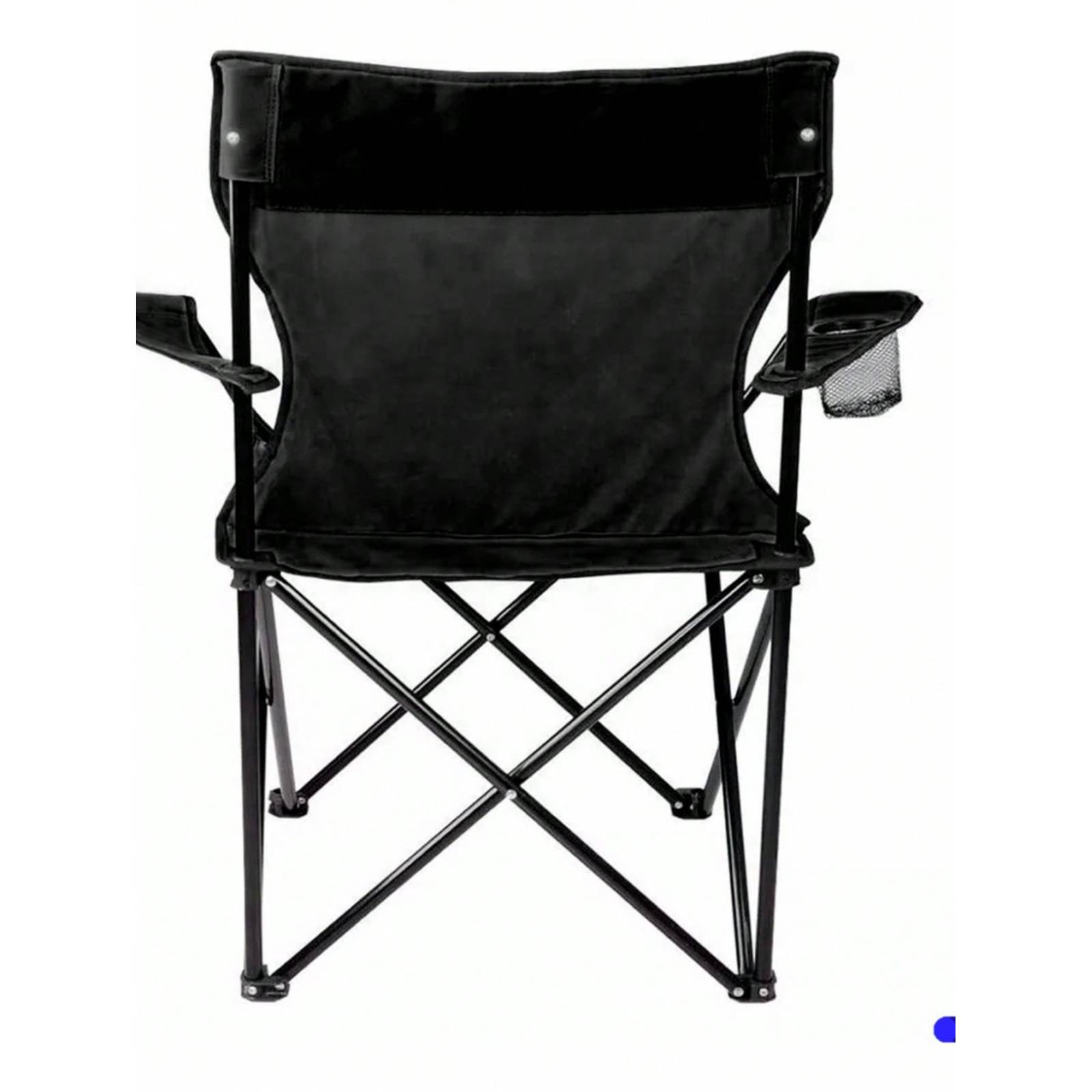 Silla Plegable Y Portátil Para Campamento, Playa Color Negro.