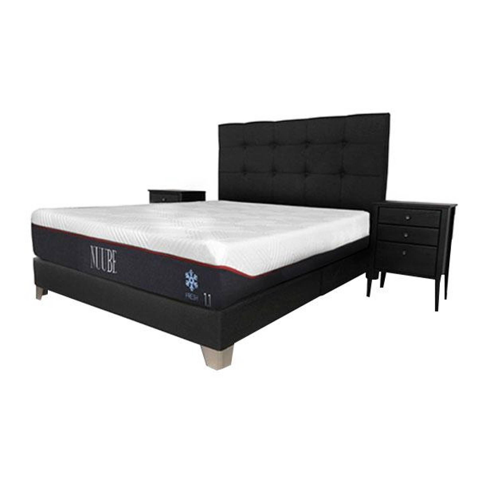 Colchón de Memory Foam Matrimonial Nuube 1.1 , empacado al vacío y entregado en caja 