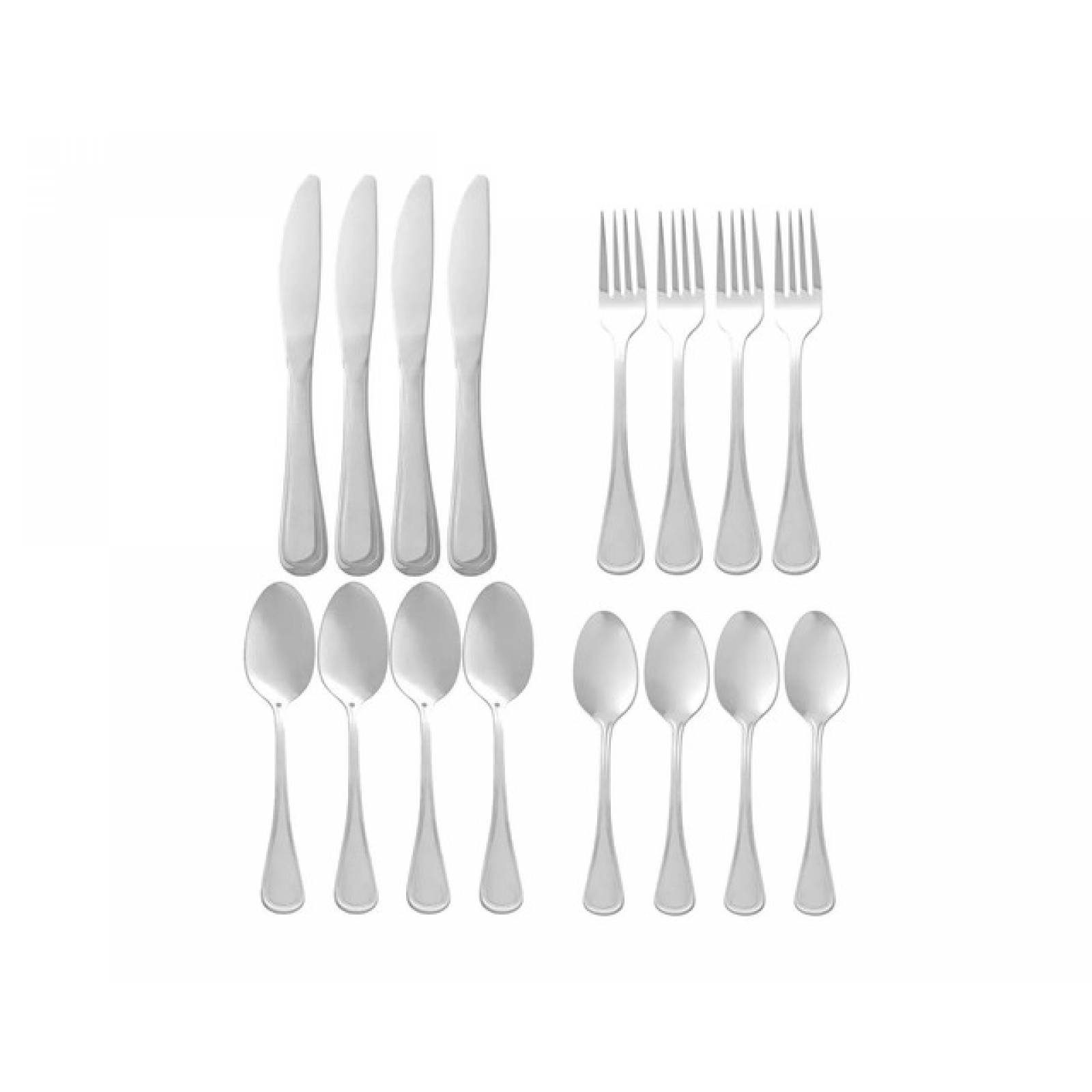 Juego de cubiertos Cuberteria Acero Inoxidable Moven Niza II 16 Piezas