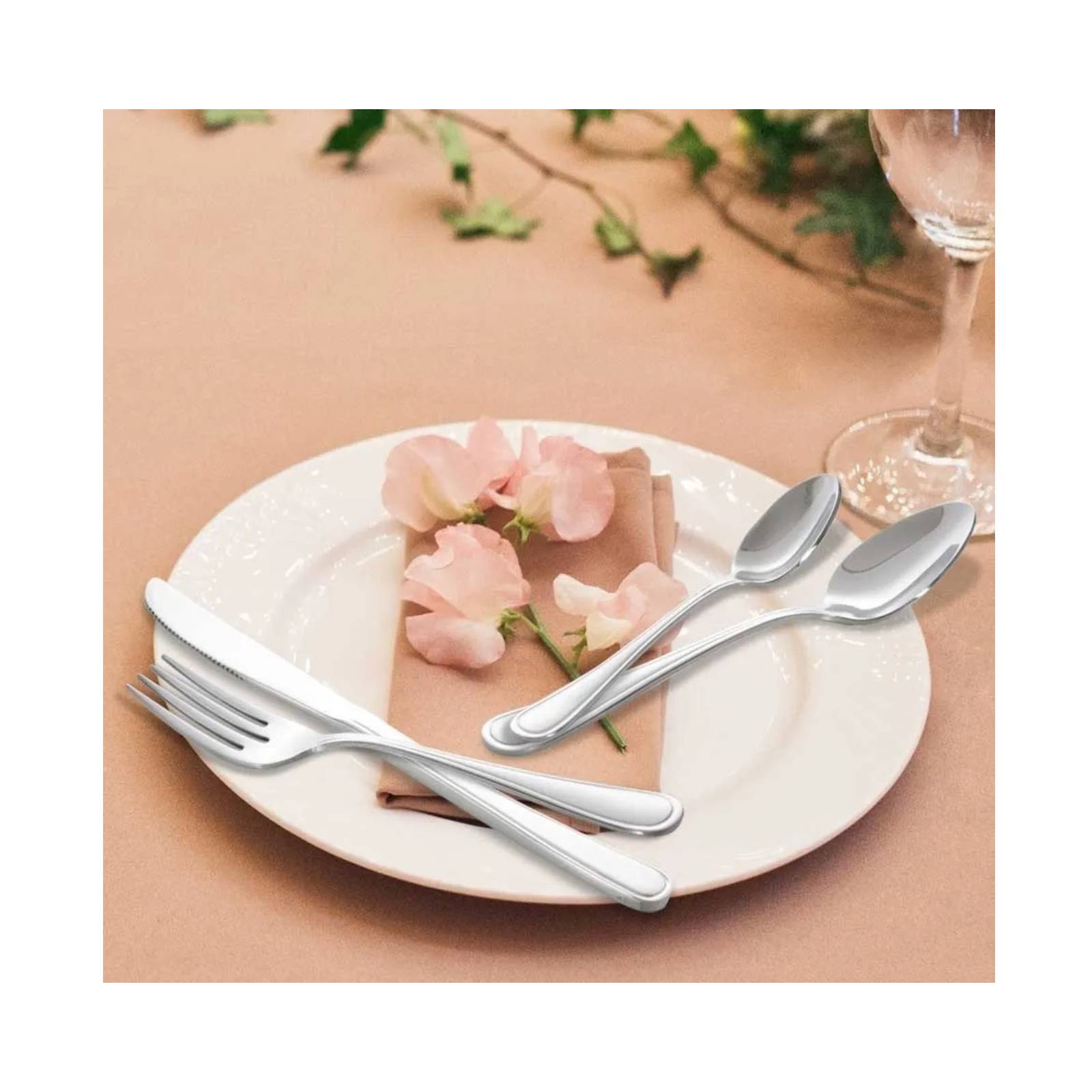 Juego de cubiertos Cuberteria Acero Inoxidable Moven Niza II 16 Piezas