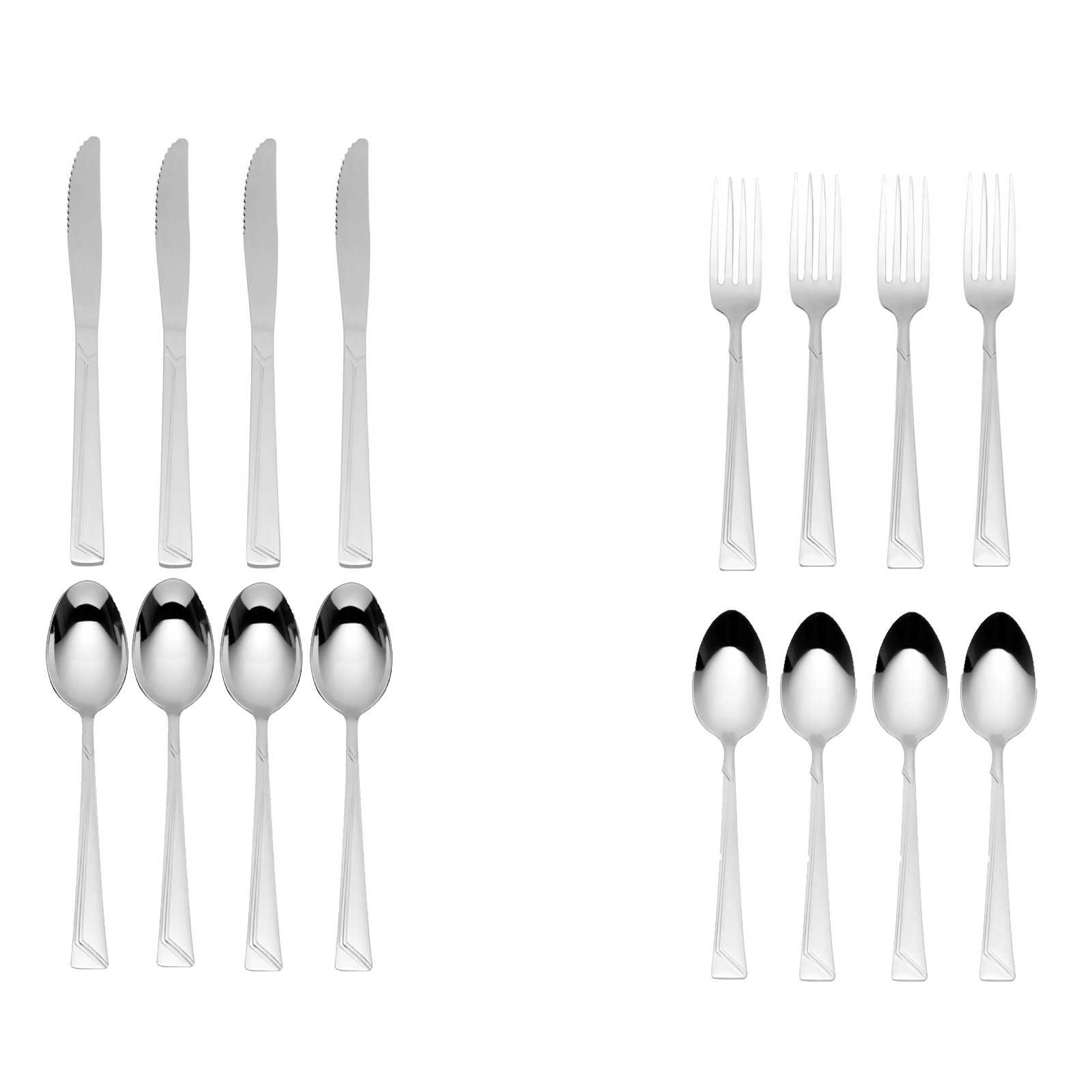 Juego de cubiertos Cuberteria Acero Inoxidable Moven Sofía 16 Piezas