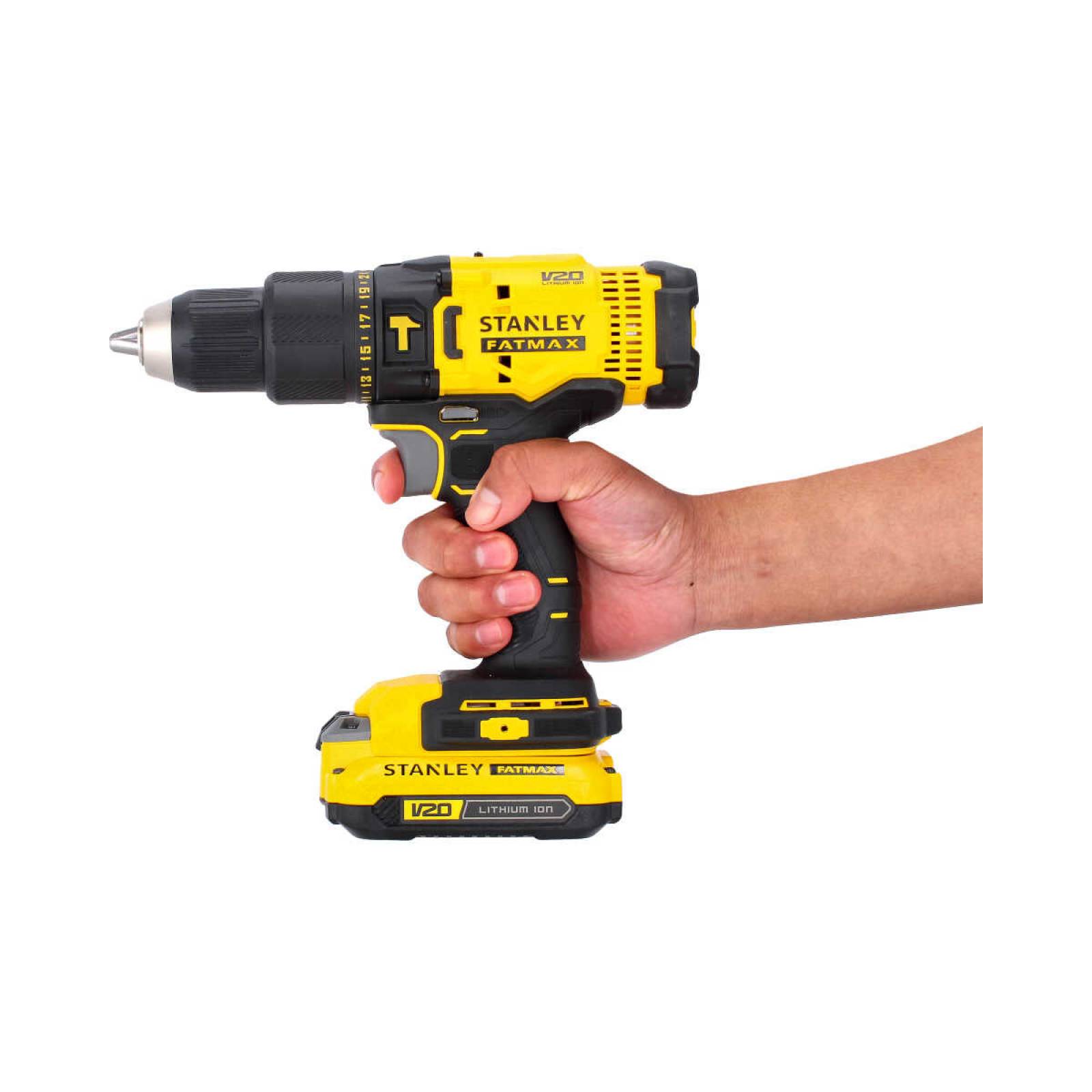 Taladro percutor / atornillador inalámbrico 1/2 20 V MAX FATMAX SCD711C2K Stanley