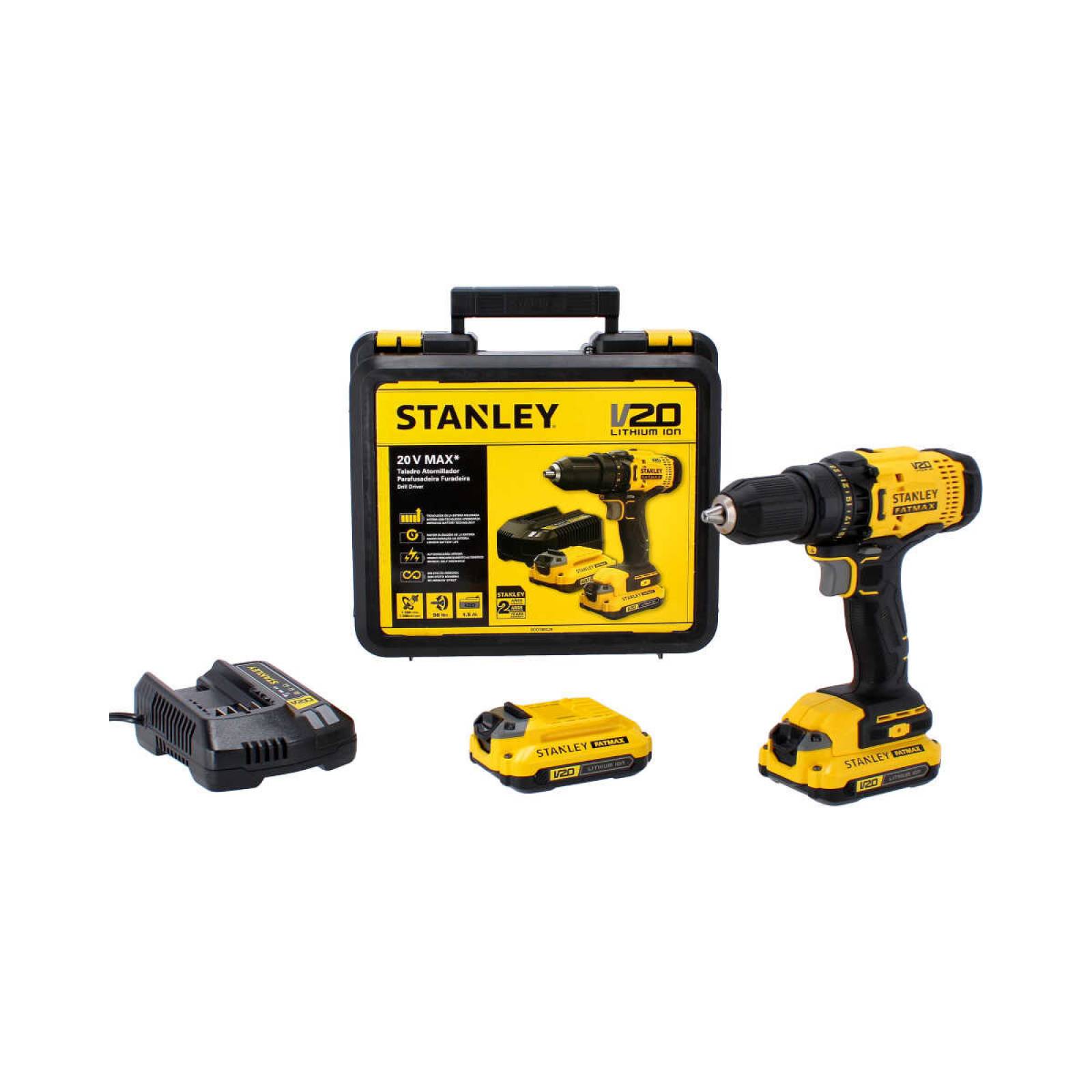 Taladro atornillador inalámbrico 1/2 20 V MAX FATMAX SCD700C2K Stanley