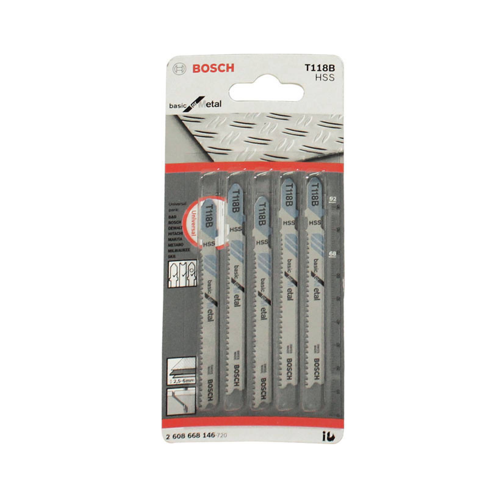 Seguetas para Madera T118B  Bosch
