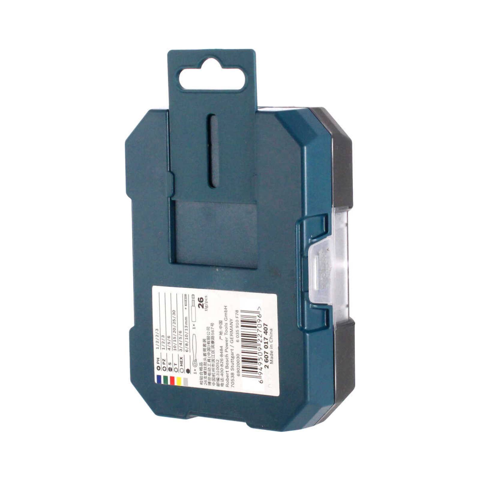 Juego de puntas y dados con 26 piezas 2 607 017 407 Bosch