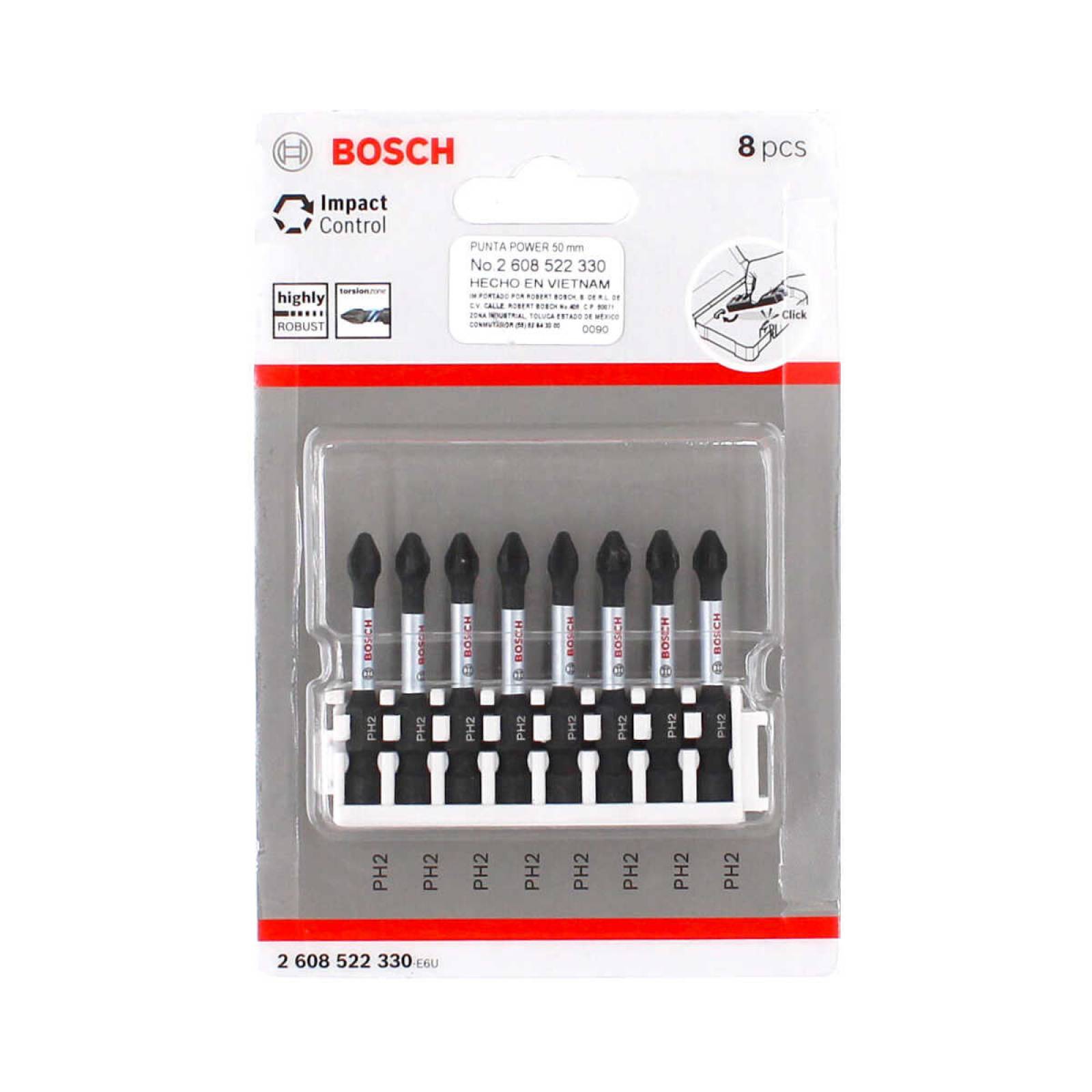 Juego de puntas de atornillar Impact Control 8 piezas 2 608 522 330 Bosch