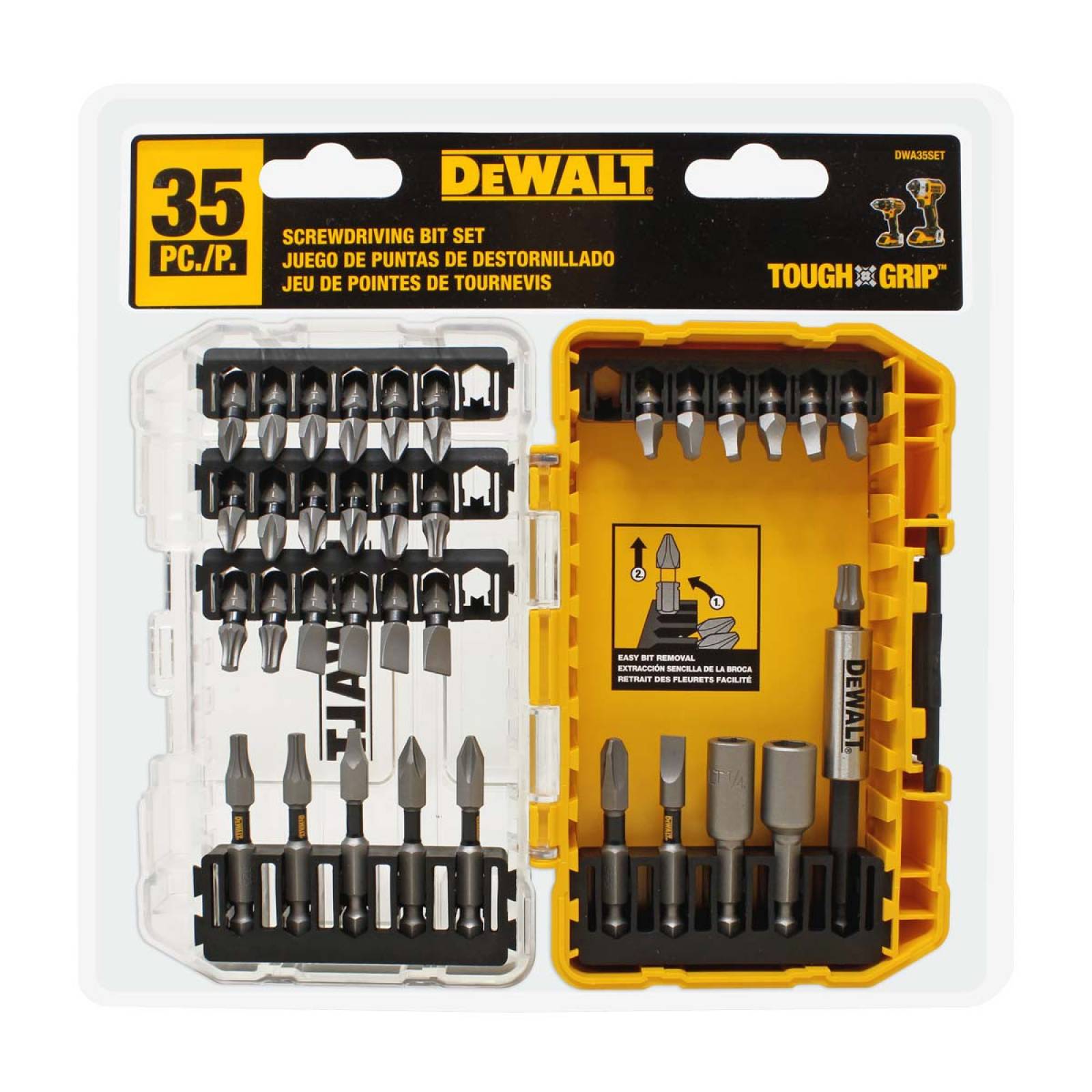 Juego de puntas de destornillado 35 piezas DWA35SET DeWalt