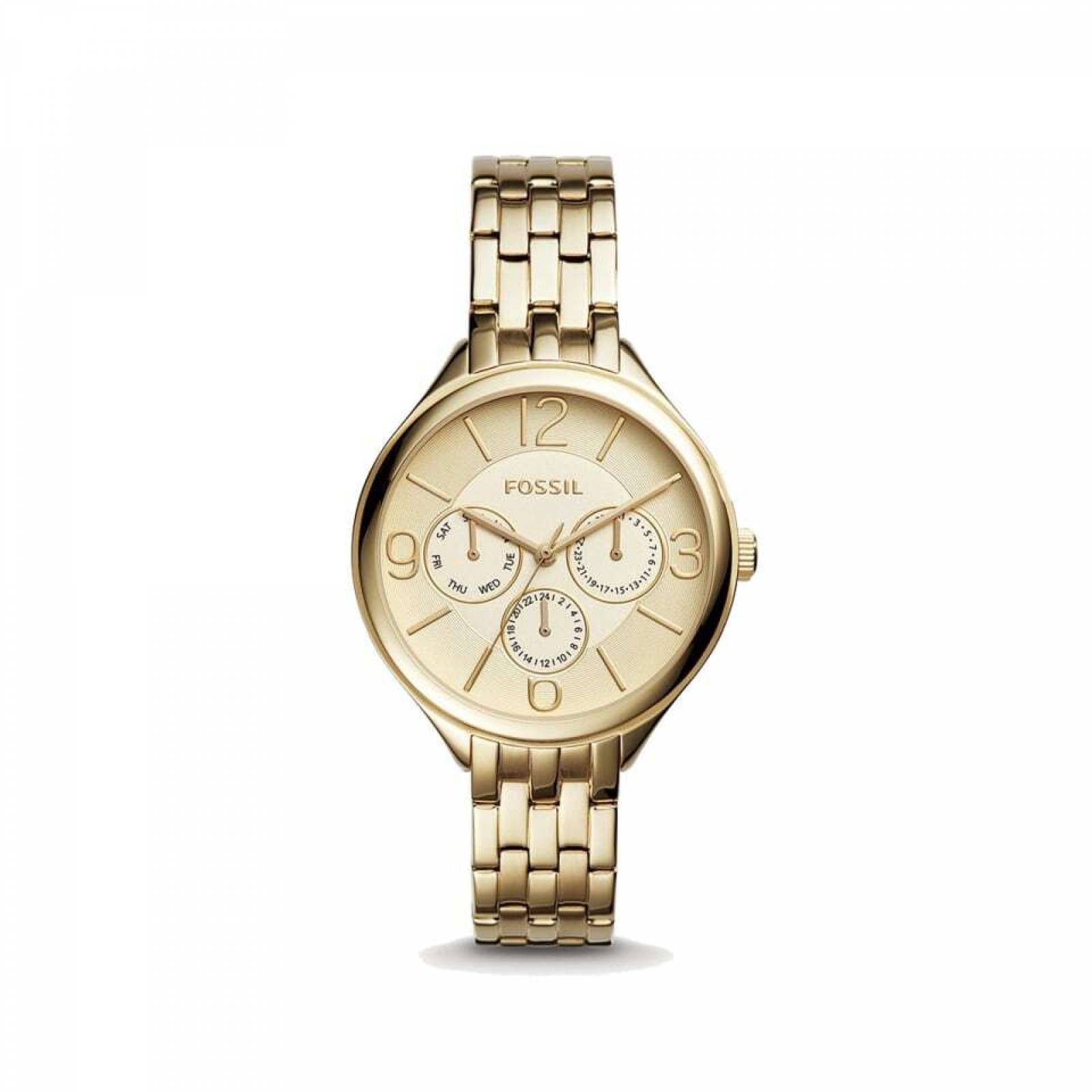 Reloj Fossil Bq3128 Dorado Mujer