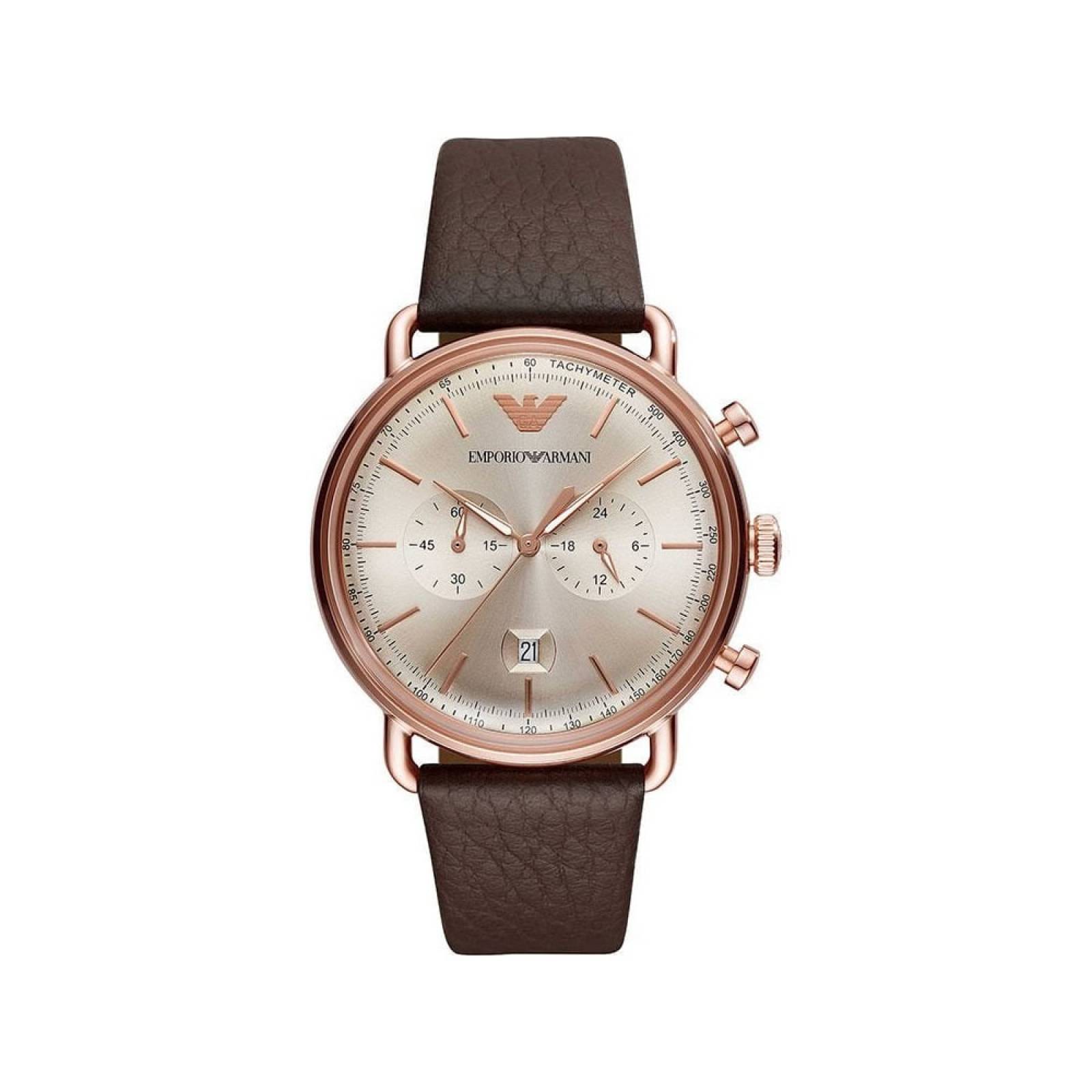 Reloj Emporio Armani AR11106 Café Aviador Hombre