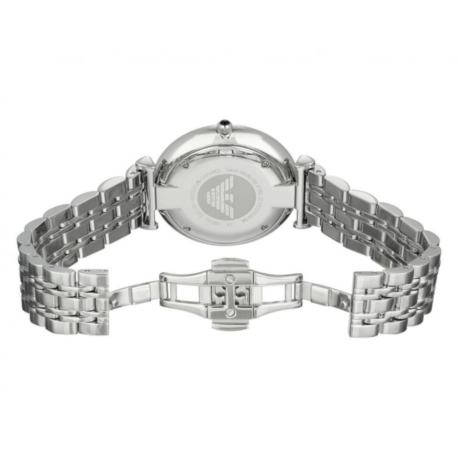 Reloj Emporio Armani Ar1676 Plateado Negro Slim