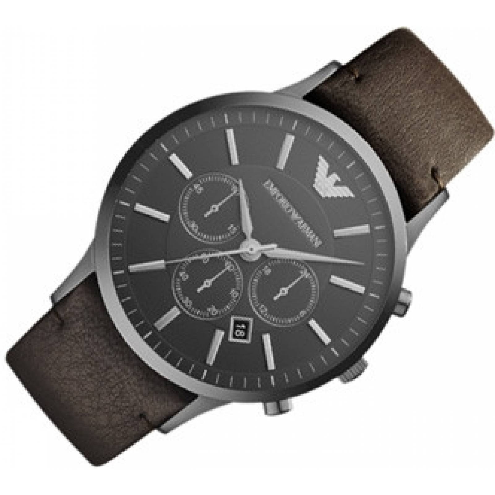 Reloj Emporio Armani Ar2462 Café Casual Hombre