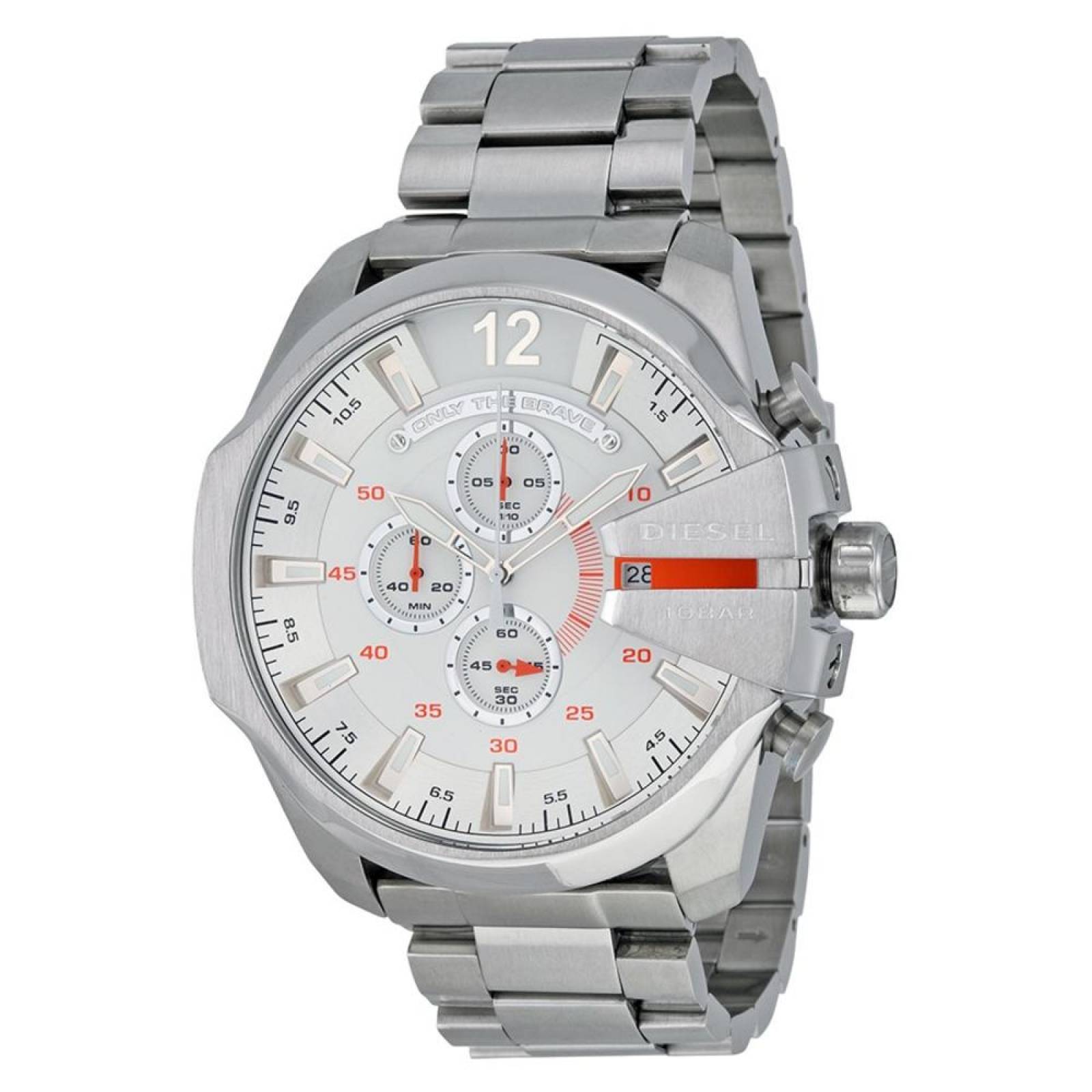 Reloj Diesel DZ4328 Mega Chief Plateado Hombre
