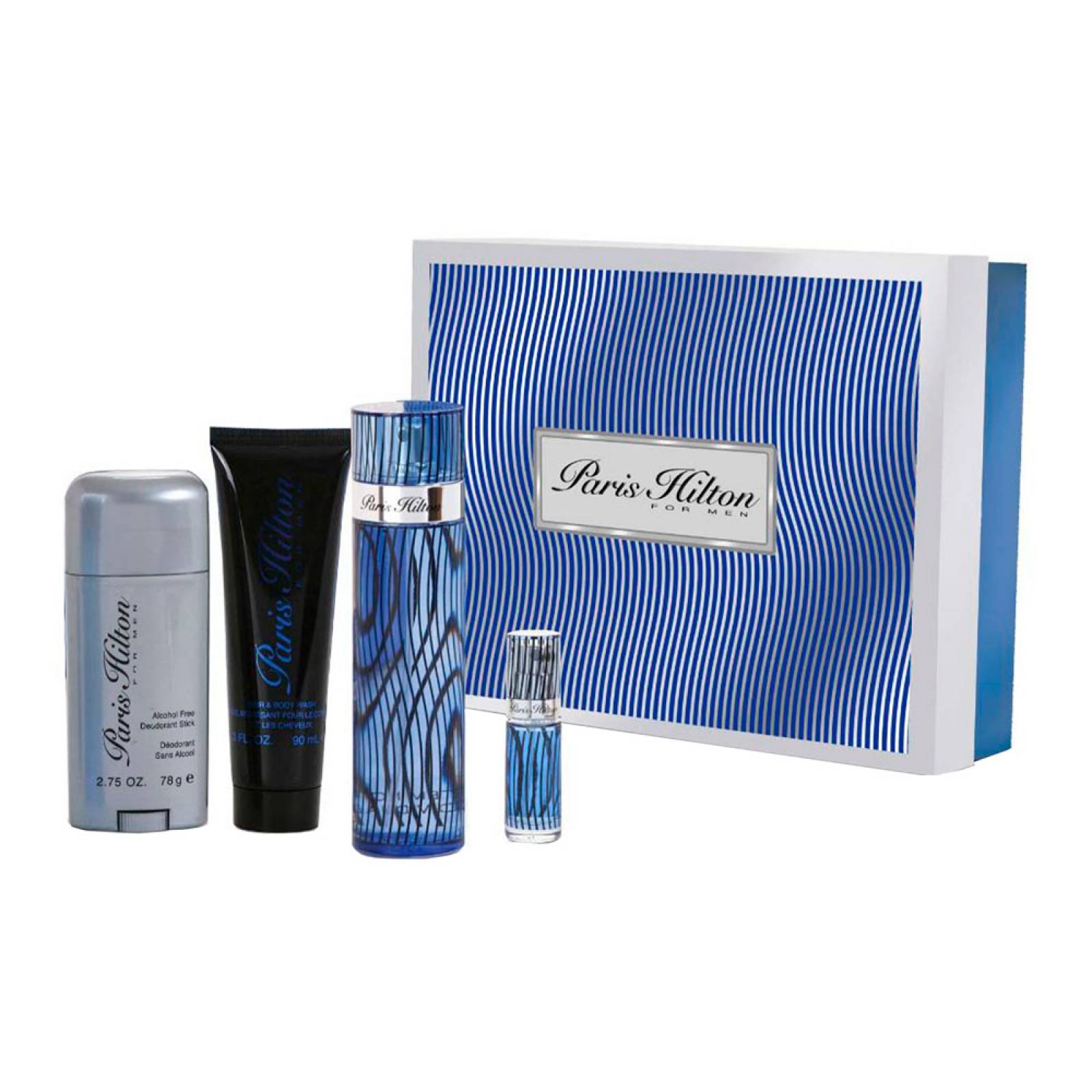 Estuche Paris Hilton  4pzs hombre