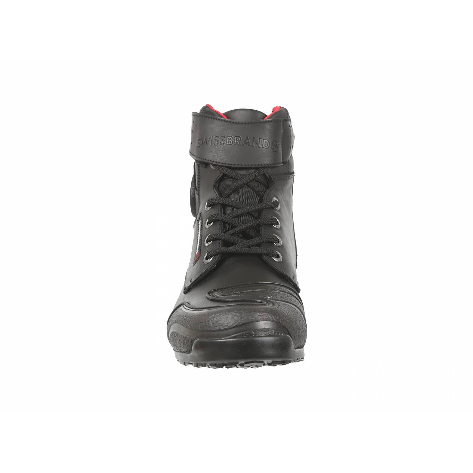 Bota para Motociclista Swissbrand Color Negro Monthey Para Caballero