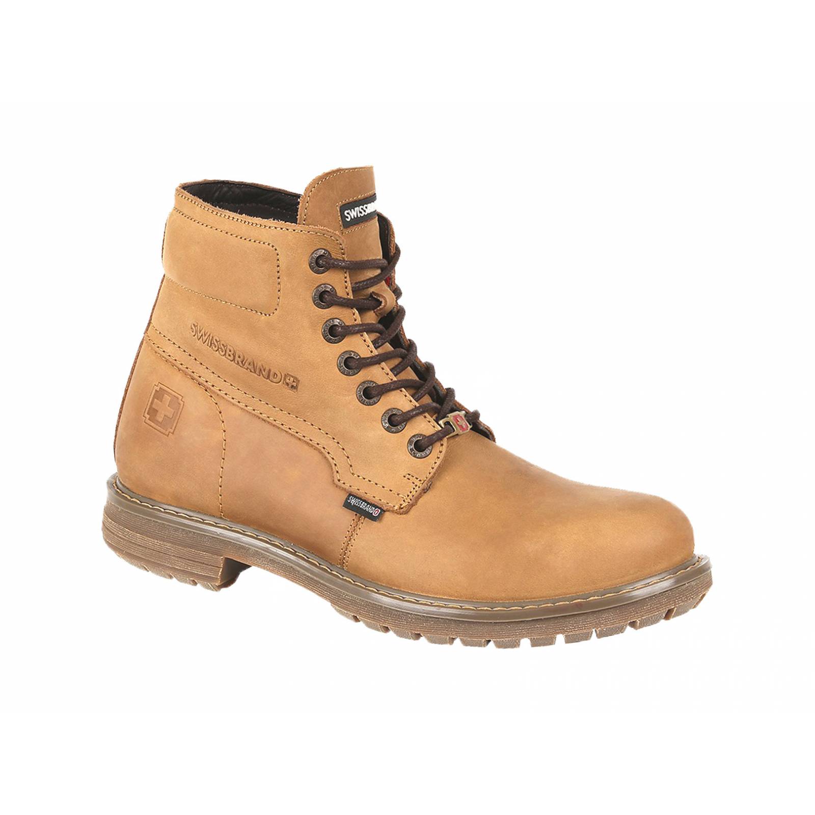 Bota Urbana de Moda Swissbrand Color Miel Zug Para Caballero