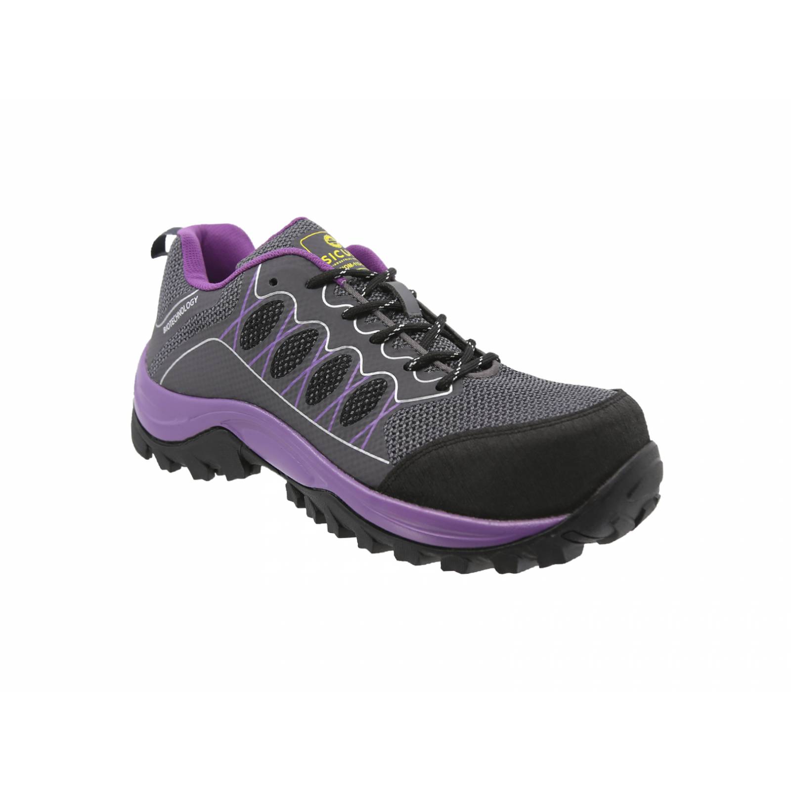 Tenis de Seguridad Industrial Sicuro SA-703 Color Gris Para Dama