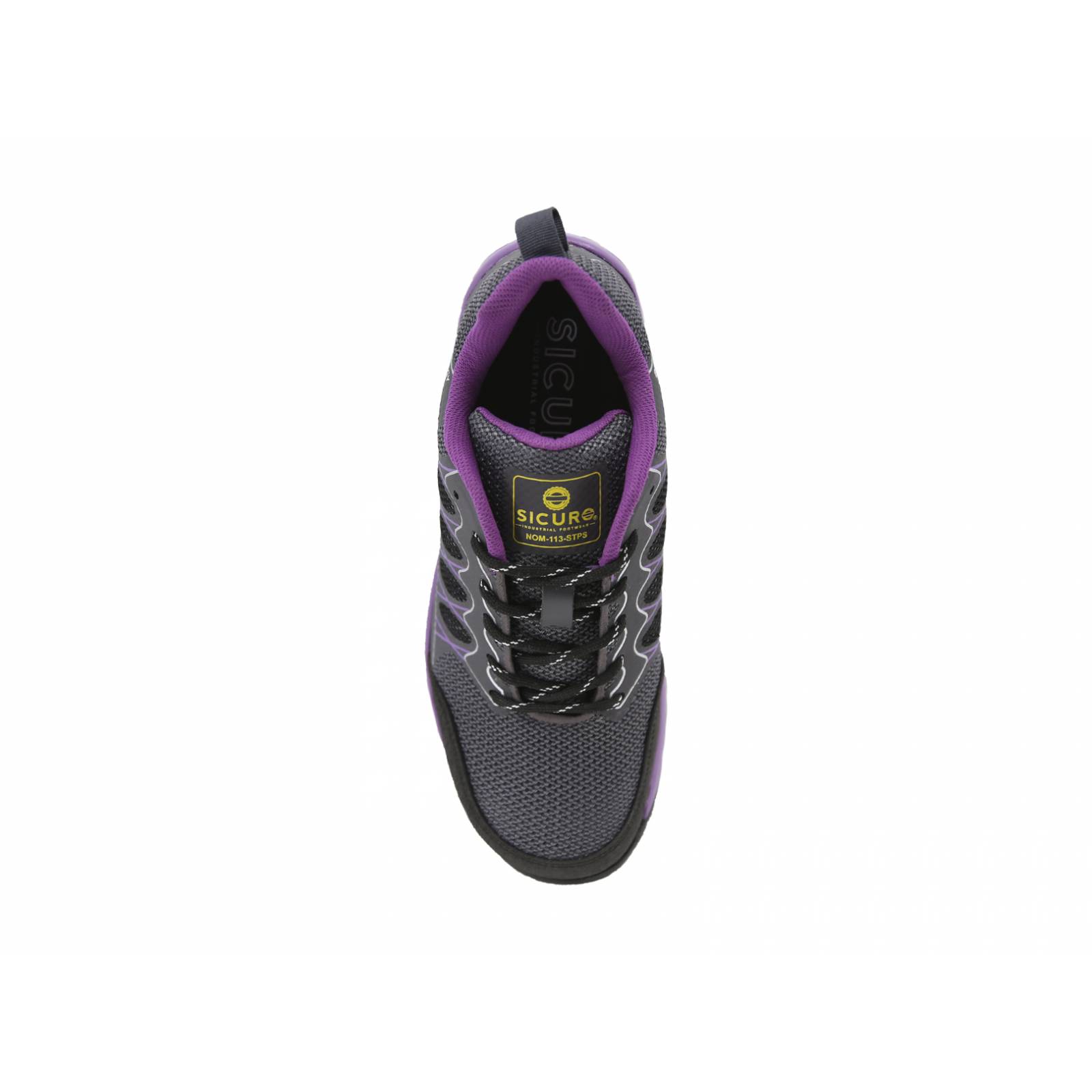Tenis de Seguridad Industrial Sicuro SA-703 Color Gris Para Dama