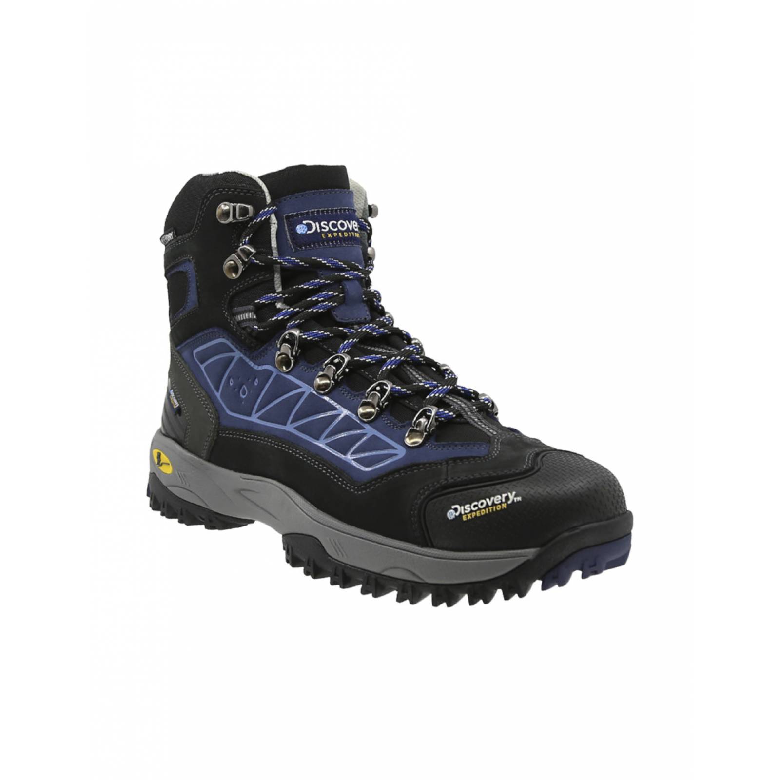 Bota Hiking Discovery Expedition Banff Negro Azul  2085 Hombre