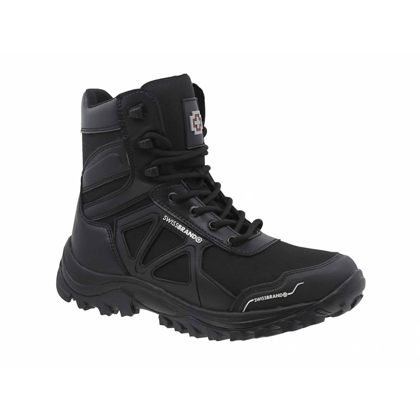 Bota Táctica Swissbrand Uzwil 990 Negro Caña alta para Hombre