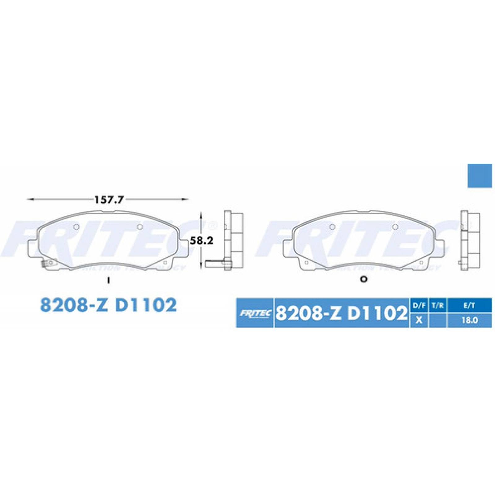 Balatas Delantero Acura Tl 2009 3.7l Ceramicas D1102 Fmsi