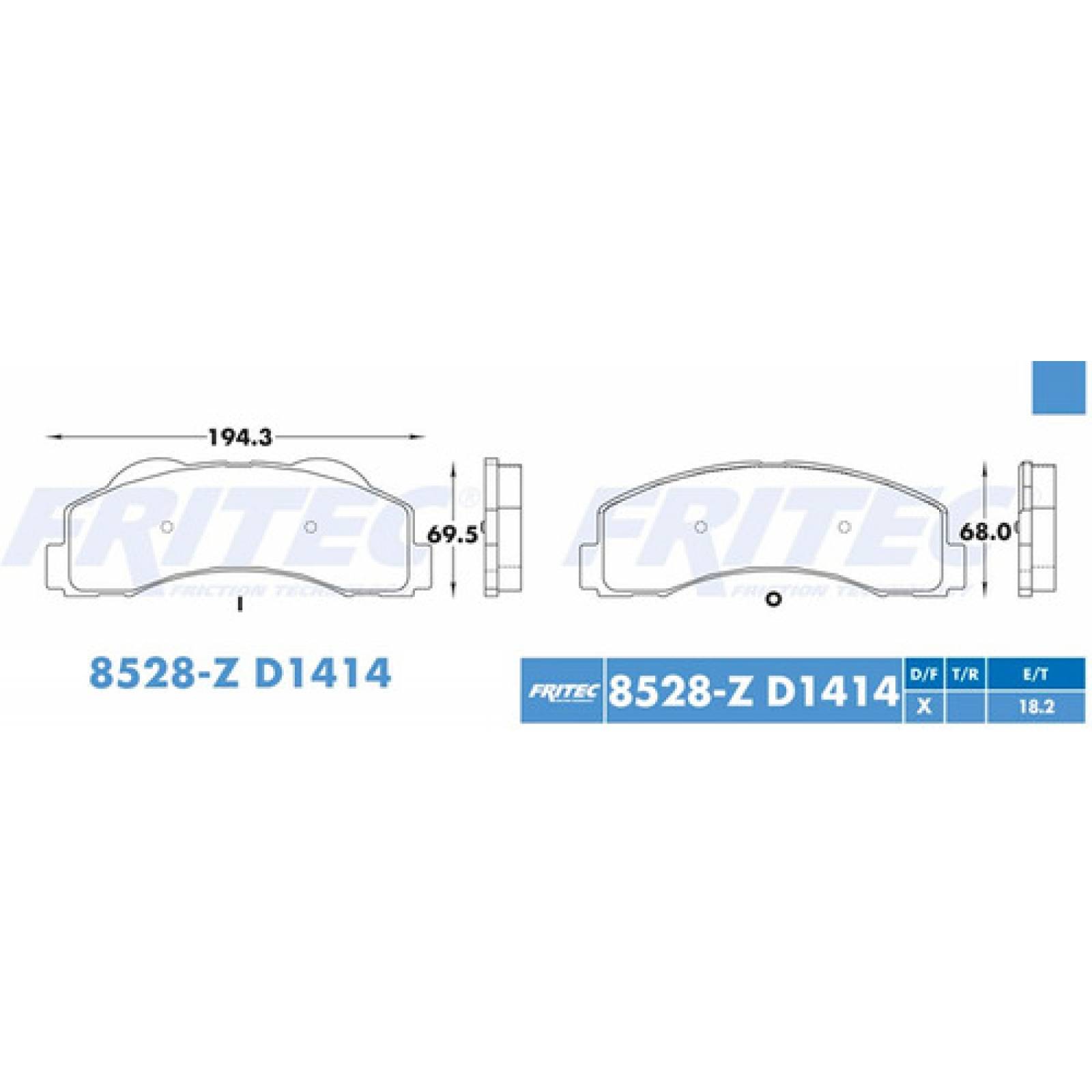 Balatas Delantero Expedition 2010 5.4l Ceramic Hd D1414 Fmsi