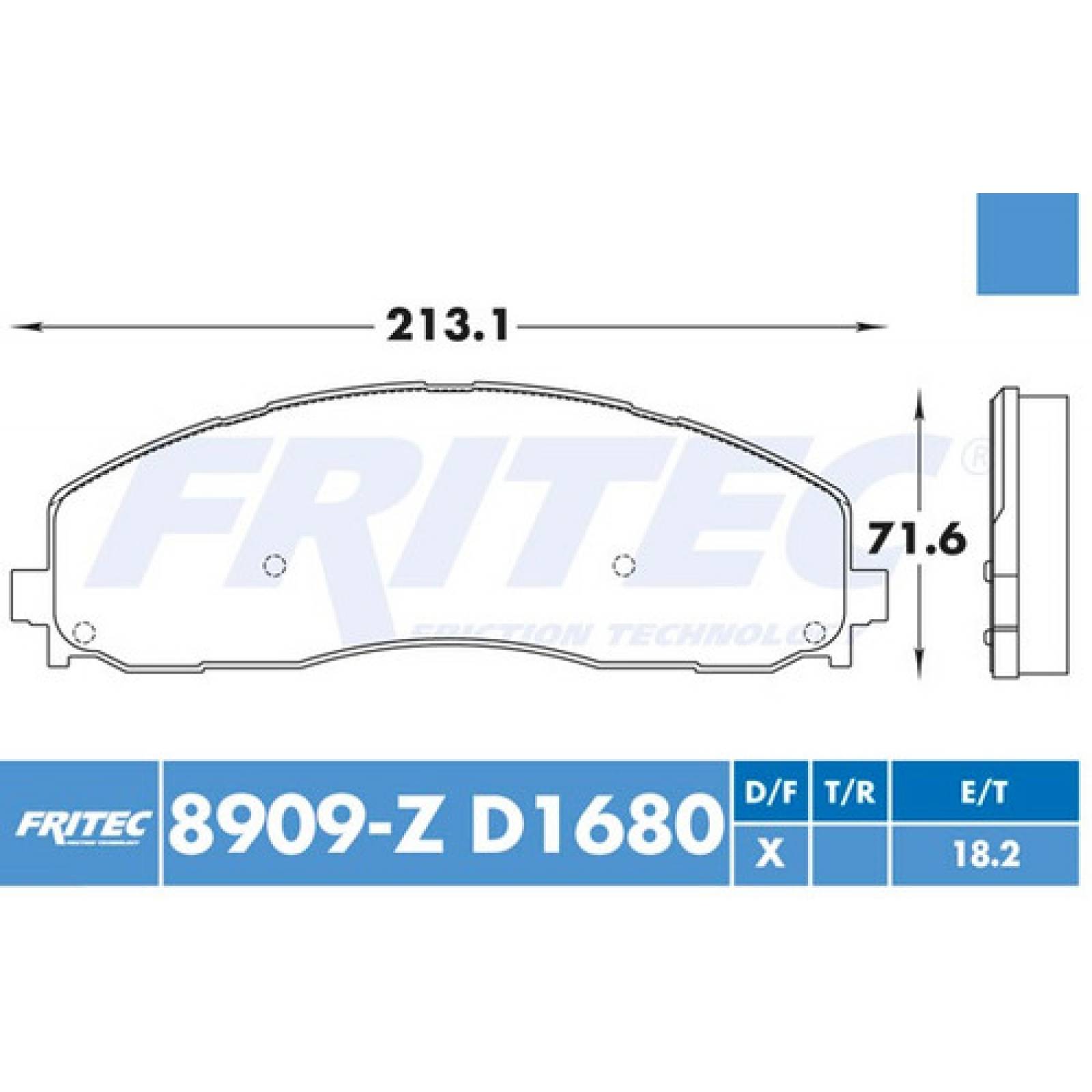 Balatas Delantero F-250 Super Duty 2013 6.2l Ceramic Hd
