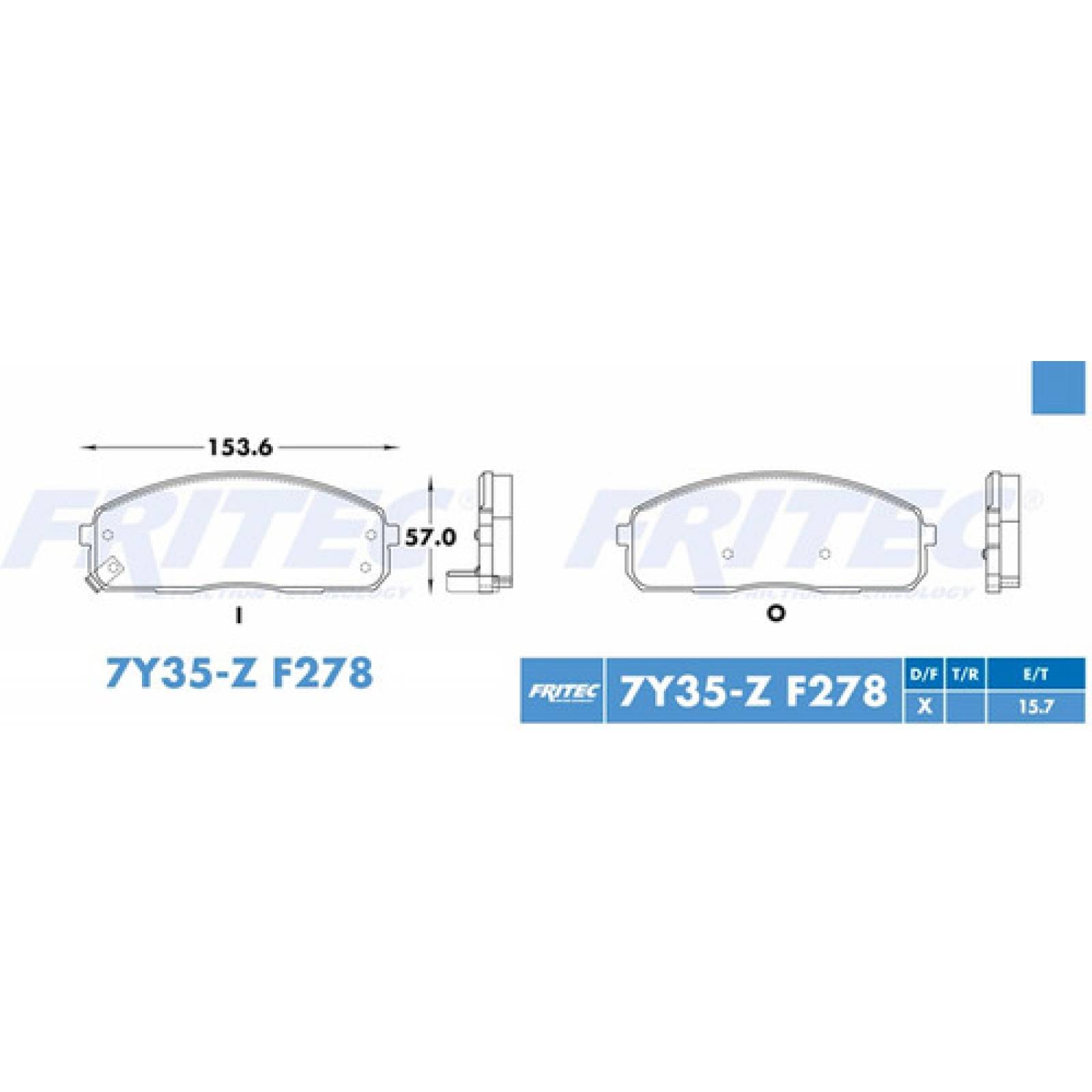 Balatas Delantero H100 2010 2.5l Diesel Ceramic Hd F278 Fmsi