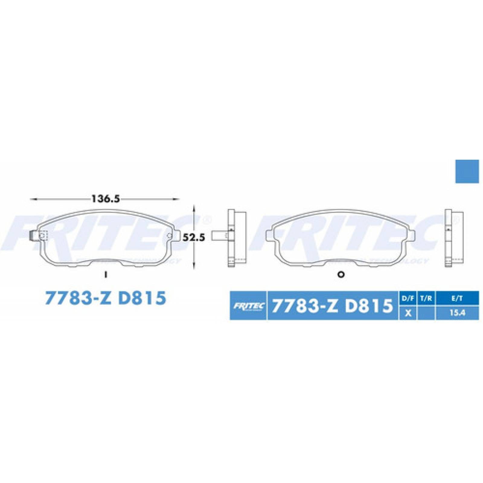 Balatas Delantero Nissan Maxima 2000 3l Ceramicas D815 Fmsi