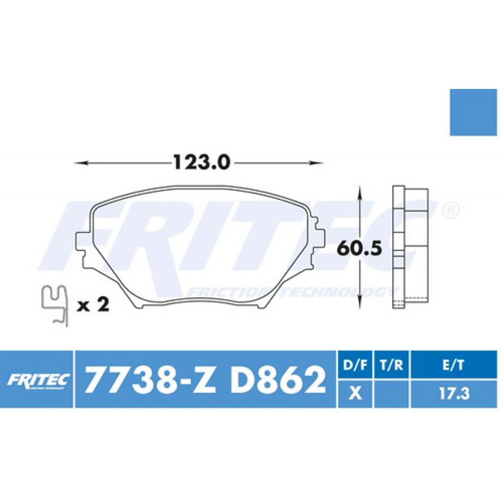 Balatas Delantero Toyota Rav4 2004 2.4l Ceramicas D862 Fmsi