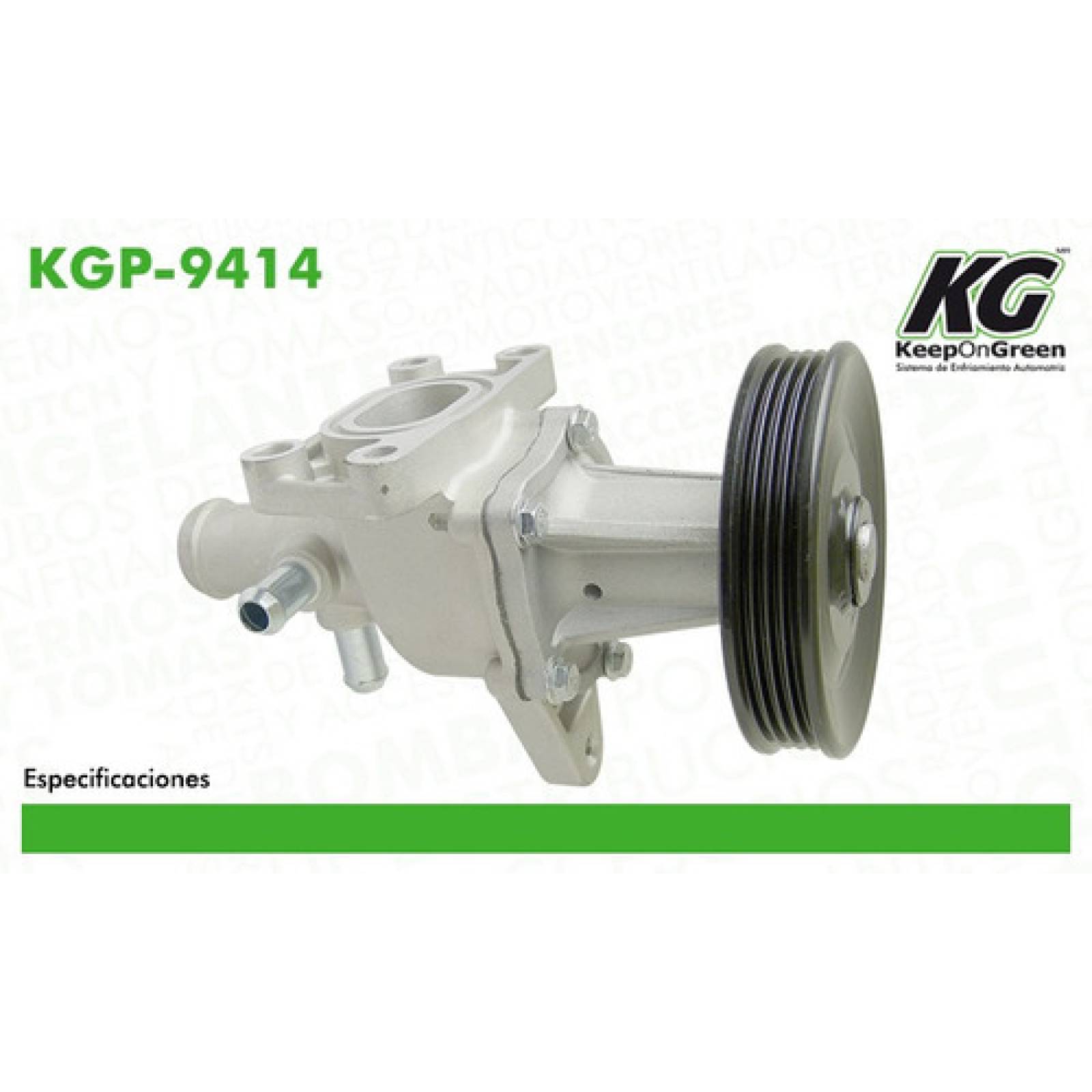 Bomba Agua Chevrolet Spark Base 2012 1.2l Keep On Green