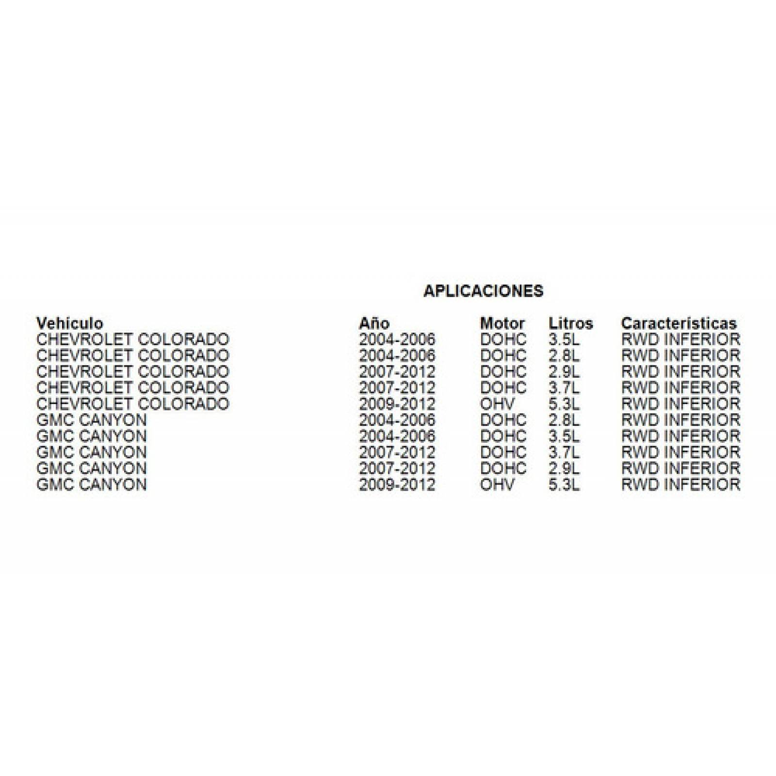 Horquilla Inferior Chevrolet Colorado 2007-2012 3.7l Syd