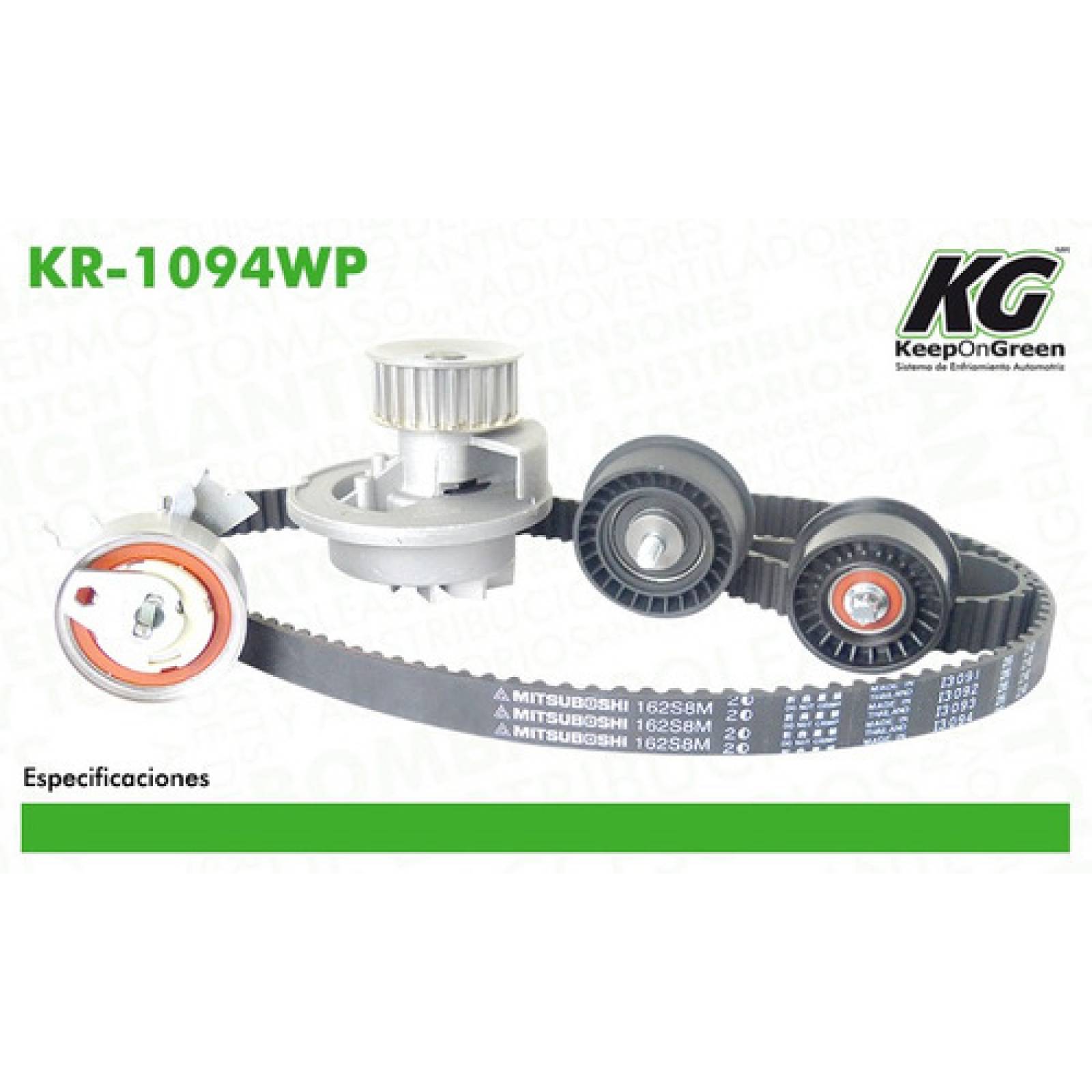 Kit De Distribucion Con Bomba De Agua Meriva 2008 1.8l