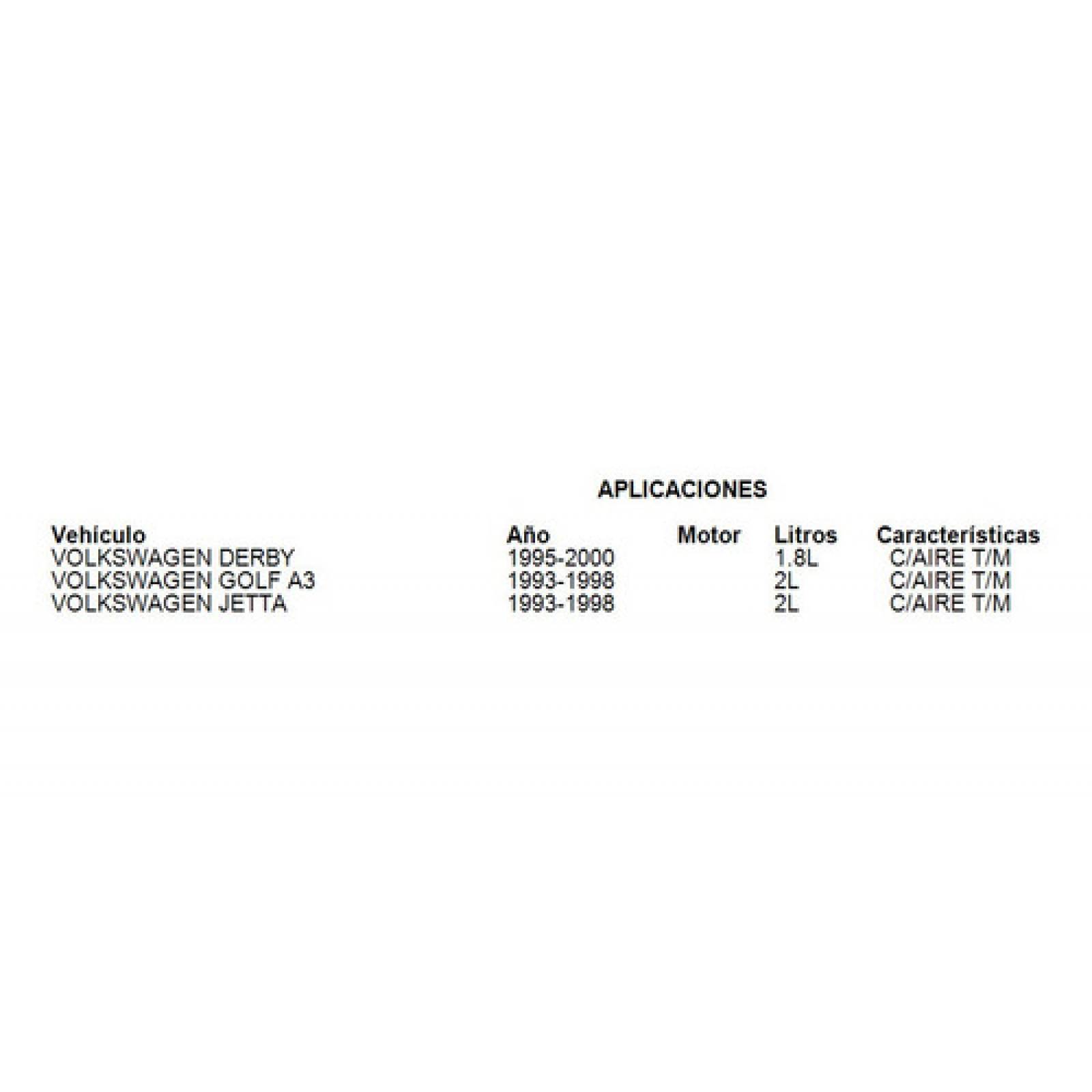 Radiador Agua Volkswagen Golf A3 1993-1998 2.0l C/aire T/m